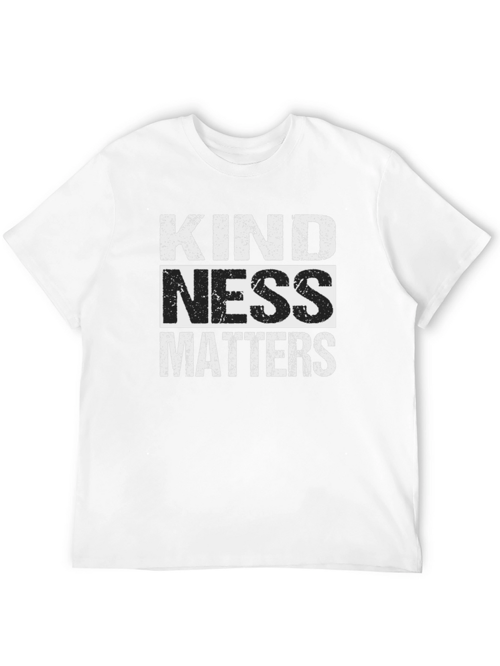 Kindness Matters Graphic Tee - Black Crew Neck
