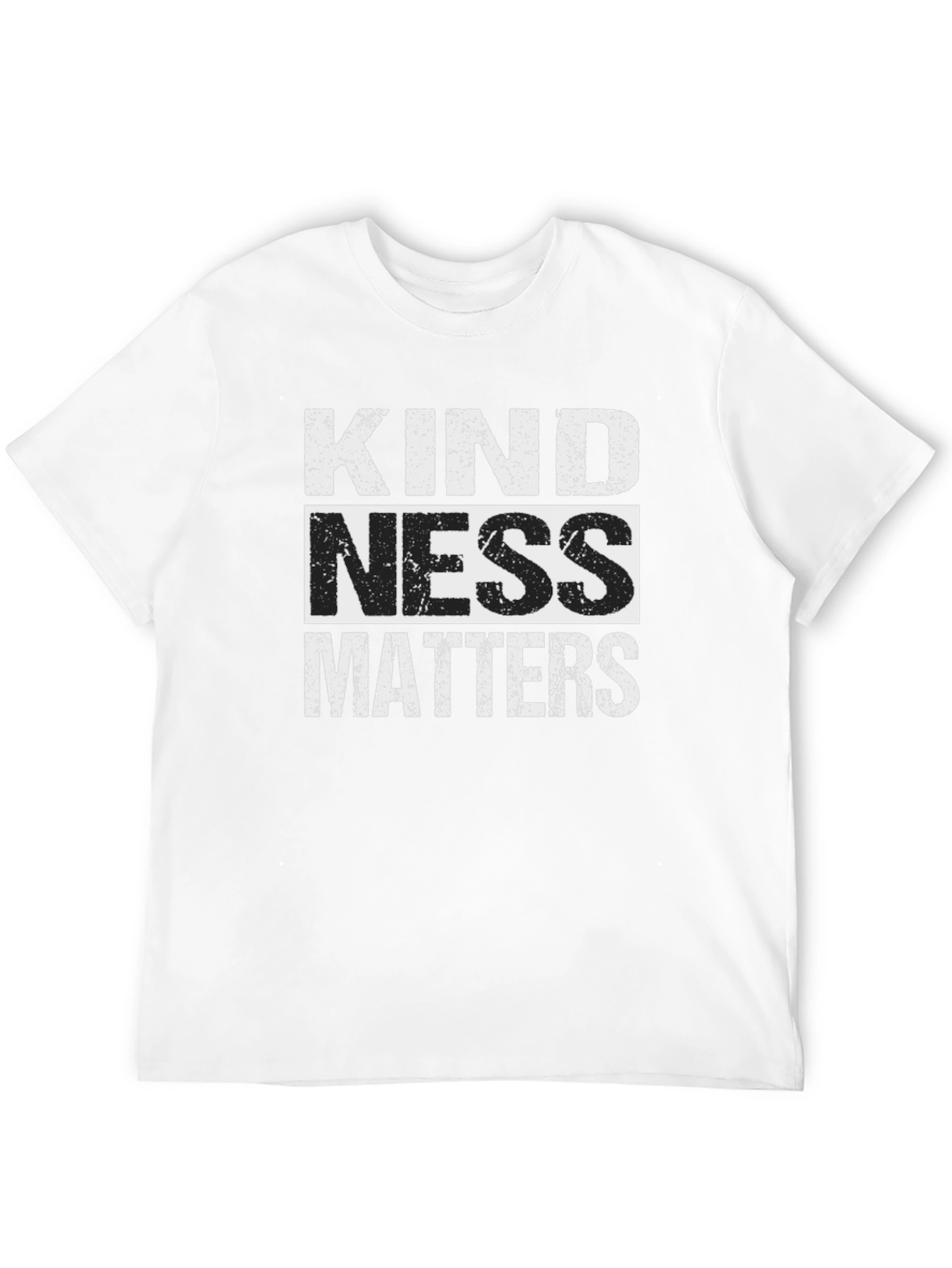 Kindness Matters Graphic Tee - Black Crew Neck