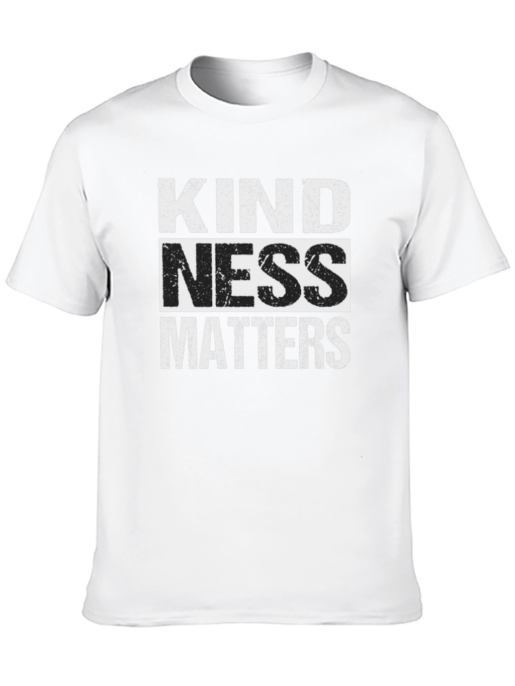 Kindness Matters Graphic Tee - Black Crew Neck