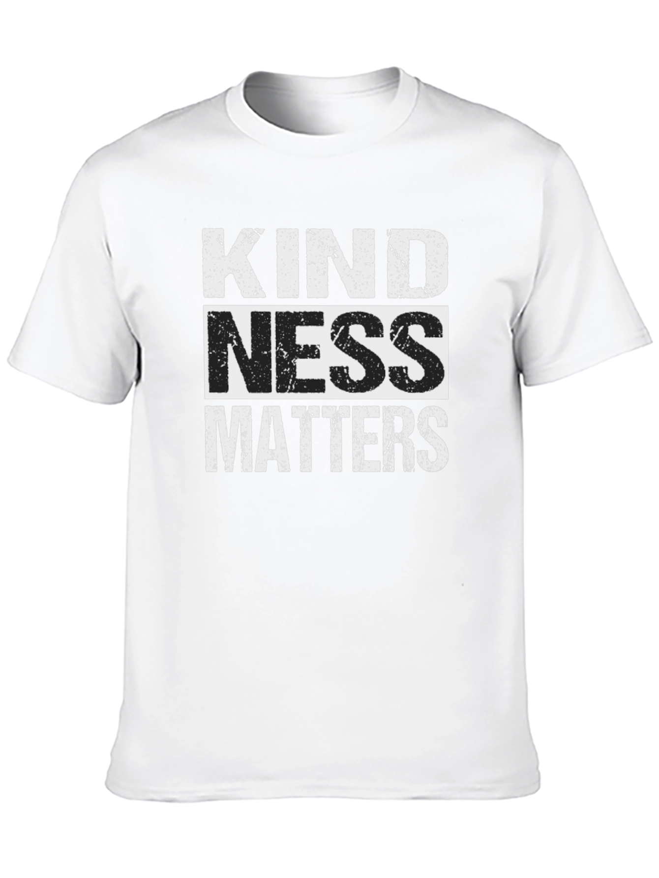 Kindness Matters Graphic Tee - Black Crew Neck