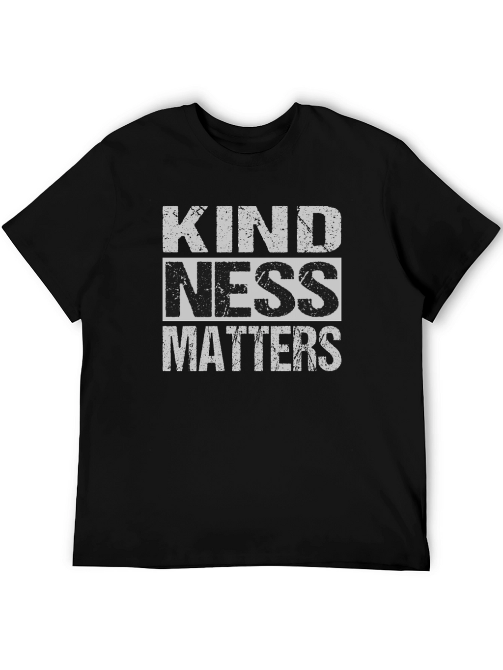 Kindness Matters Graphic Tee - Black Crew Neck
