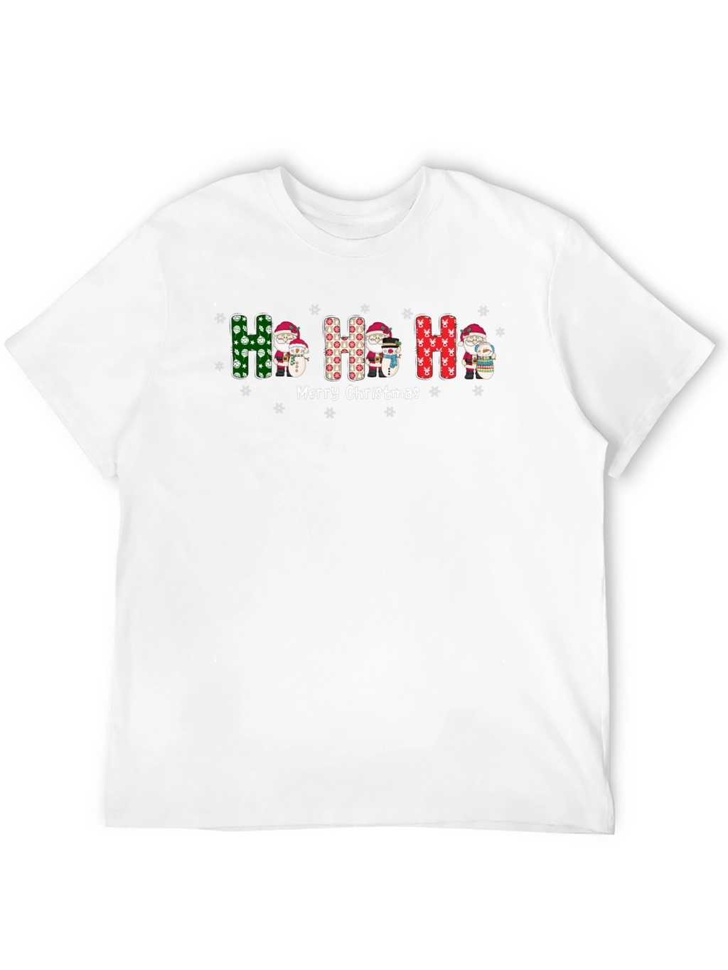 Festive Ho Ho Ho Christmas Graphic Tee