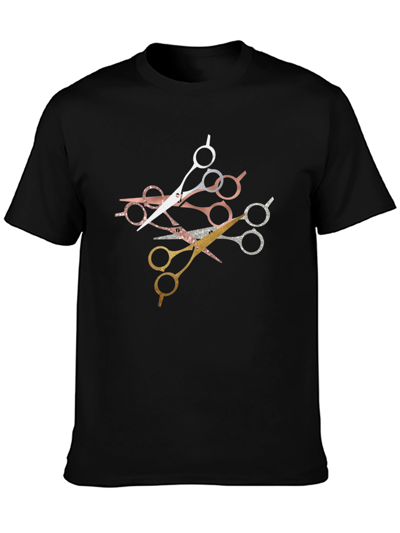 Stylish Scissors Graphic T-Shirt - Barber Edition