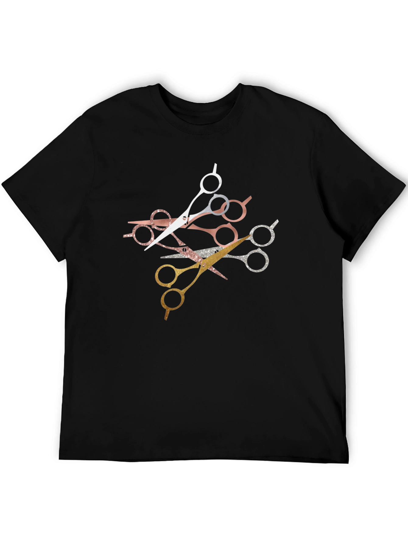 Stylish Scissors Graphic T-Shirt - Barber Edition