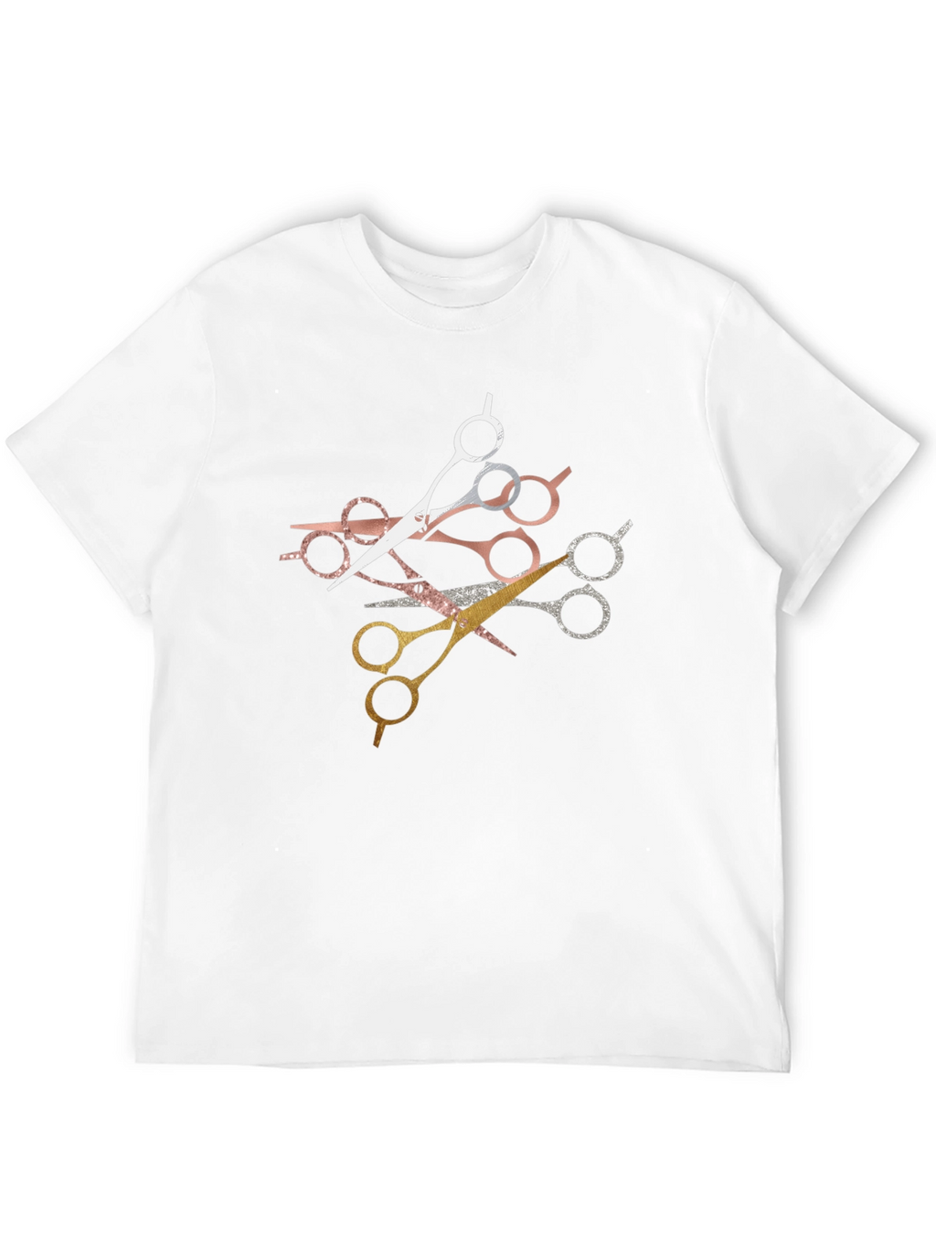 Stylish Scissors Graphic T-Shirt - Barber Edition