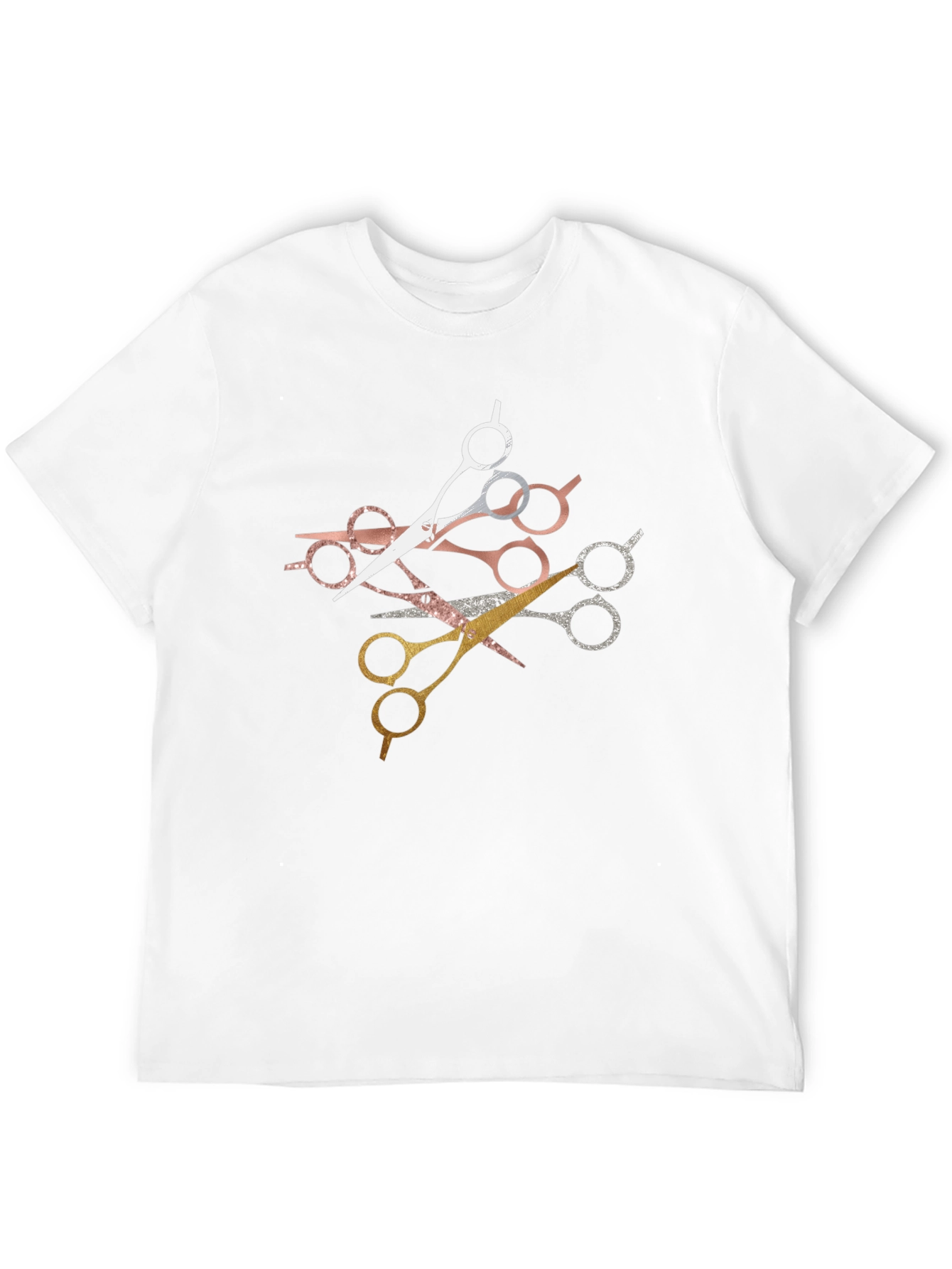Stylish Scissors Graphic T-Shirt - Barber Edition
