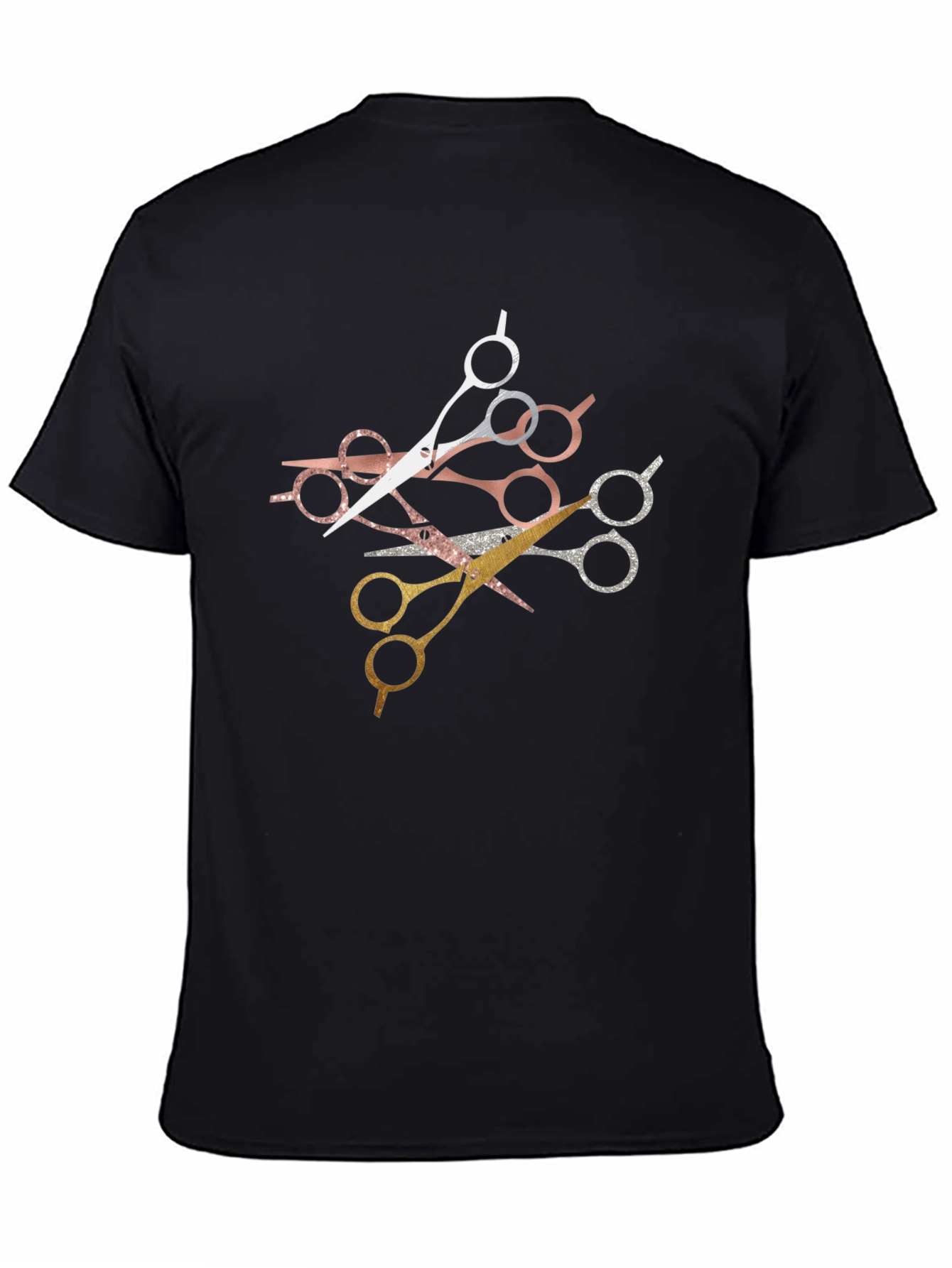 Stylish Scissors Graphic T-Shirt - Barber Edition