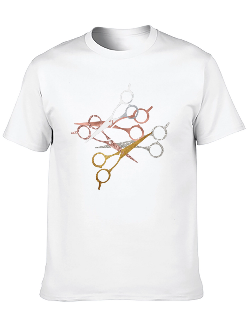 Stylish Scissors Graphic T-Shirt - Barber Edition