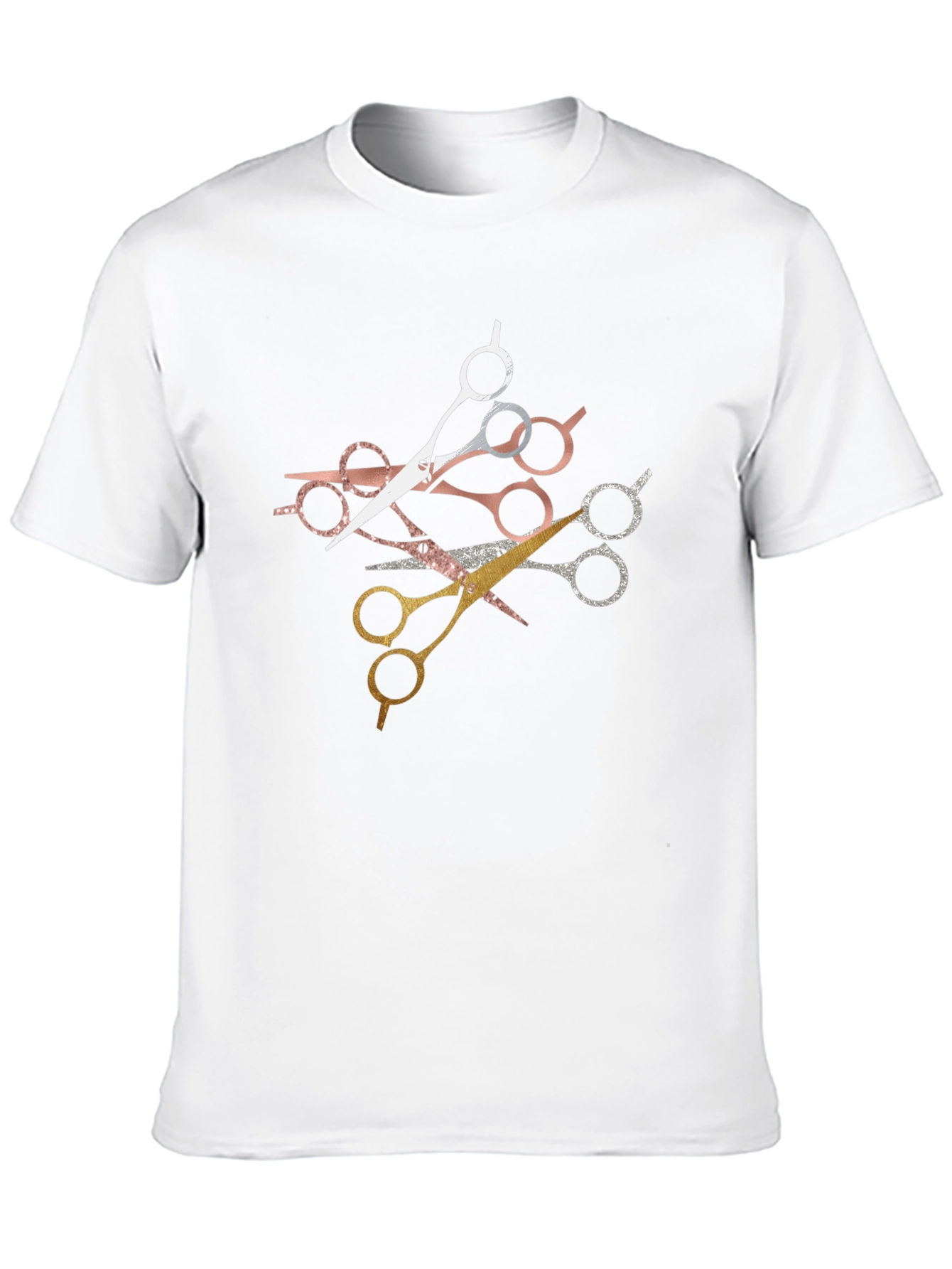 Stylish Scissors Graphic T-Shirt - Barber Edition