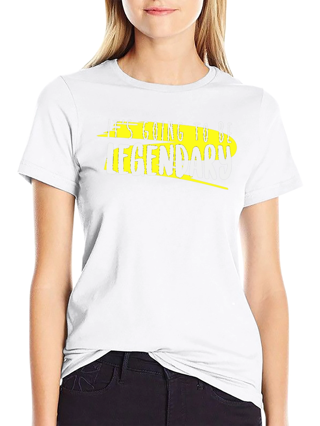Legendary Graphic Tee - Trendy Black T-Shirt