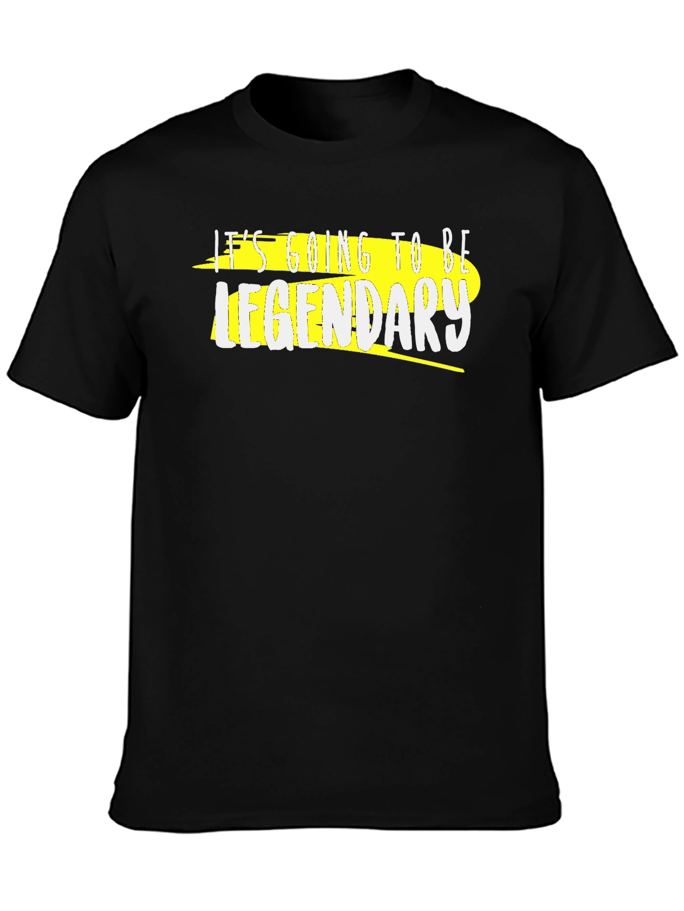 Legendary Graphic Tee - Trendy Black T-Shirt