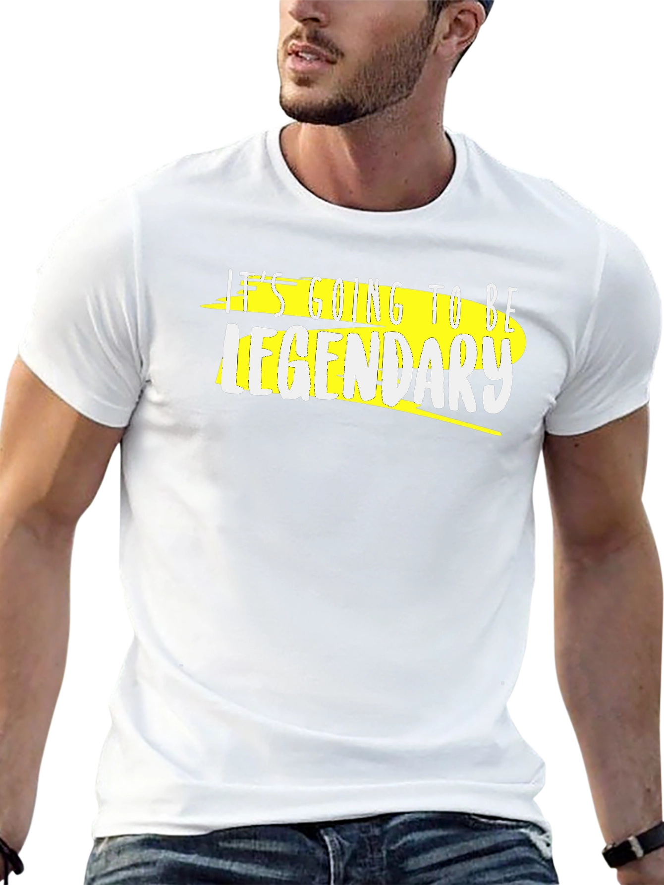 Legendary Graphic Tee - Trendy Black T-Shirt