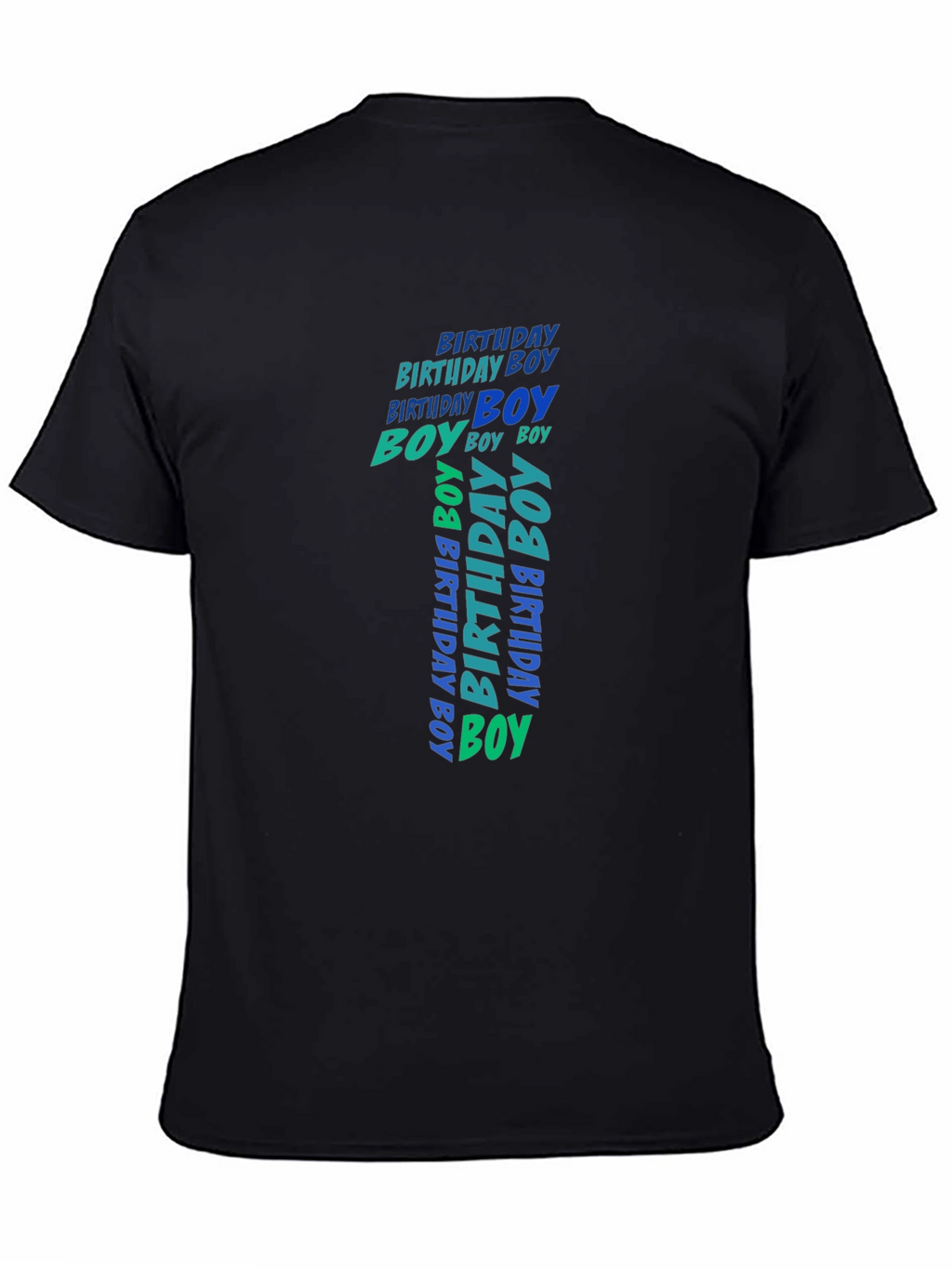 1st Birthday Boy Black T-Shirt