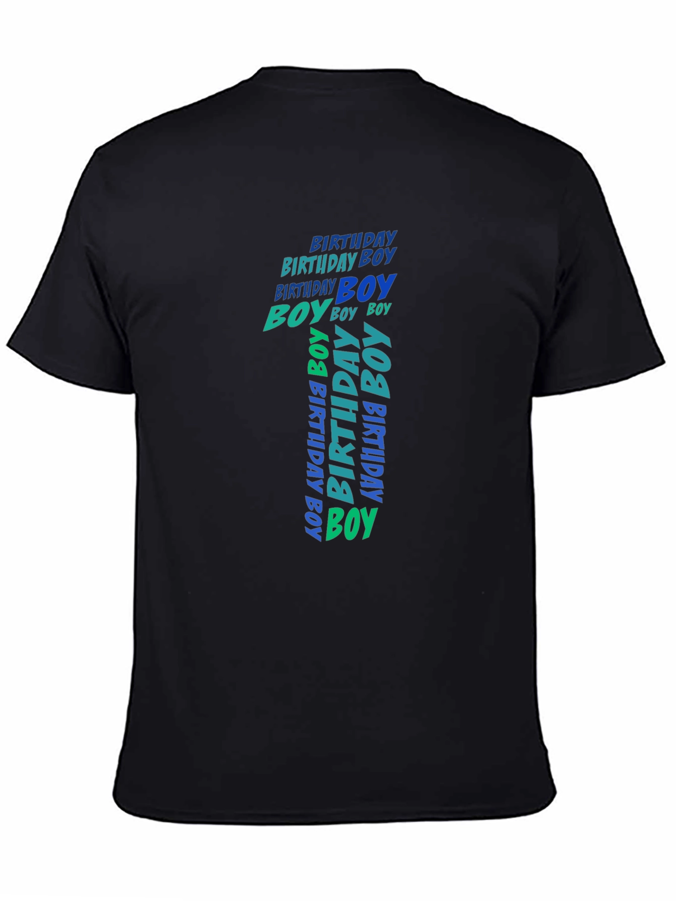 1st Birthday Boy Black T-Shirt
