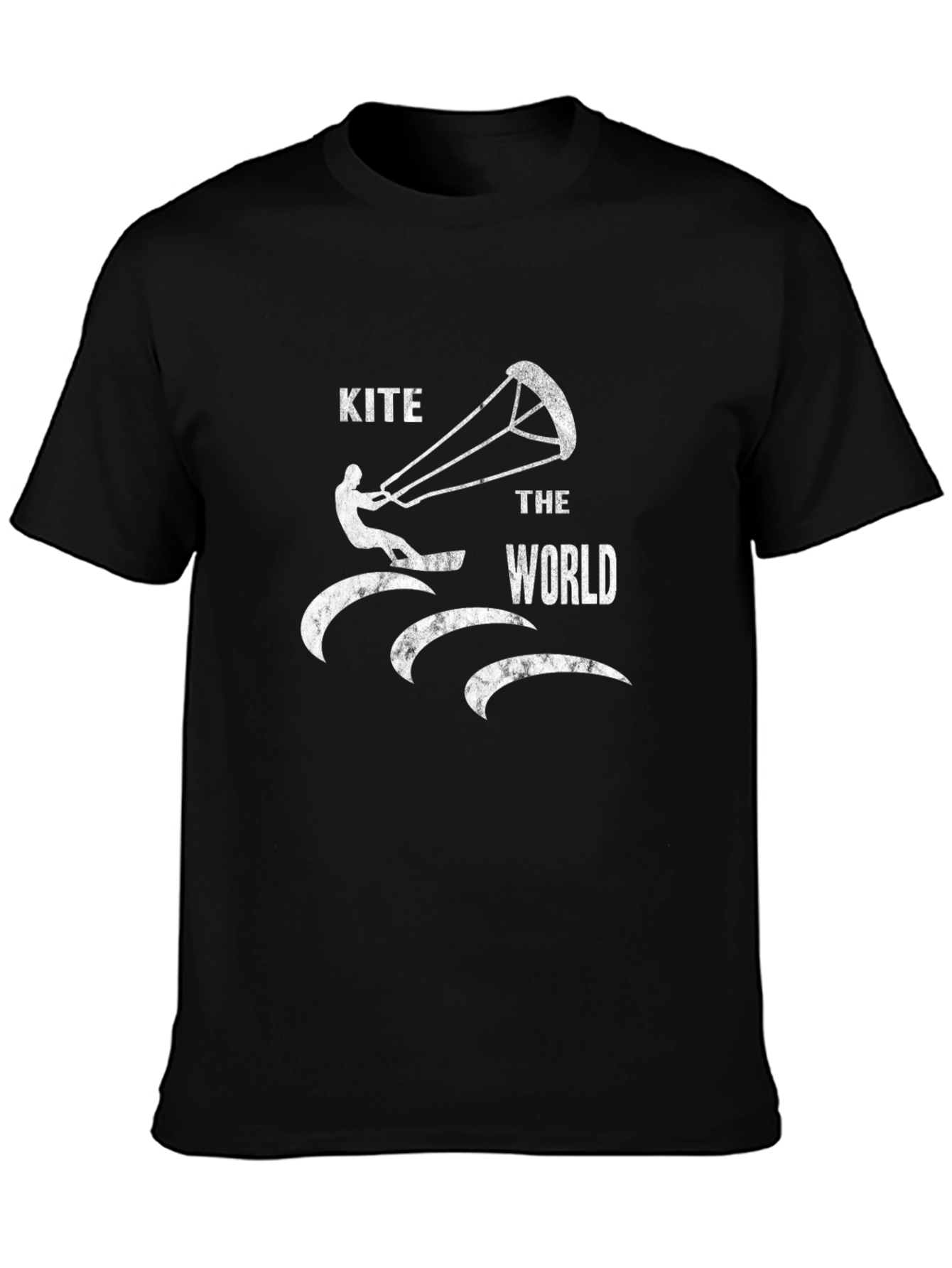 Kite The World Black Graphic Tee