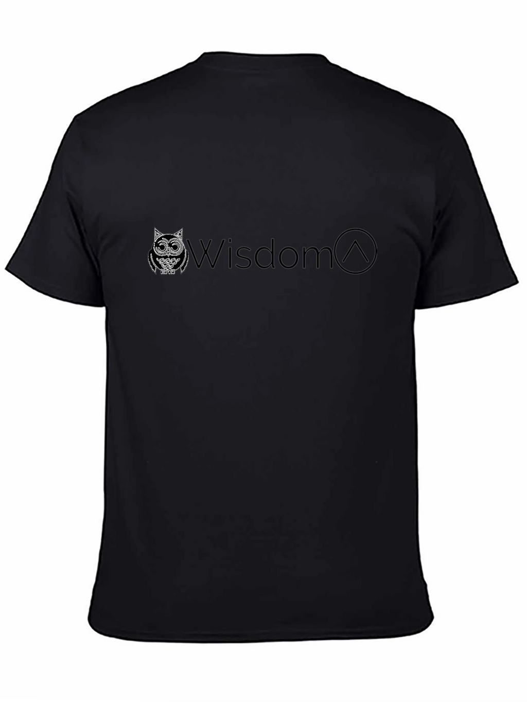 Wisdom Owl Graphic Tee - Soft Black T-Shirt