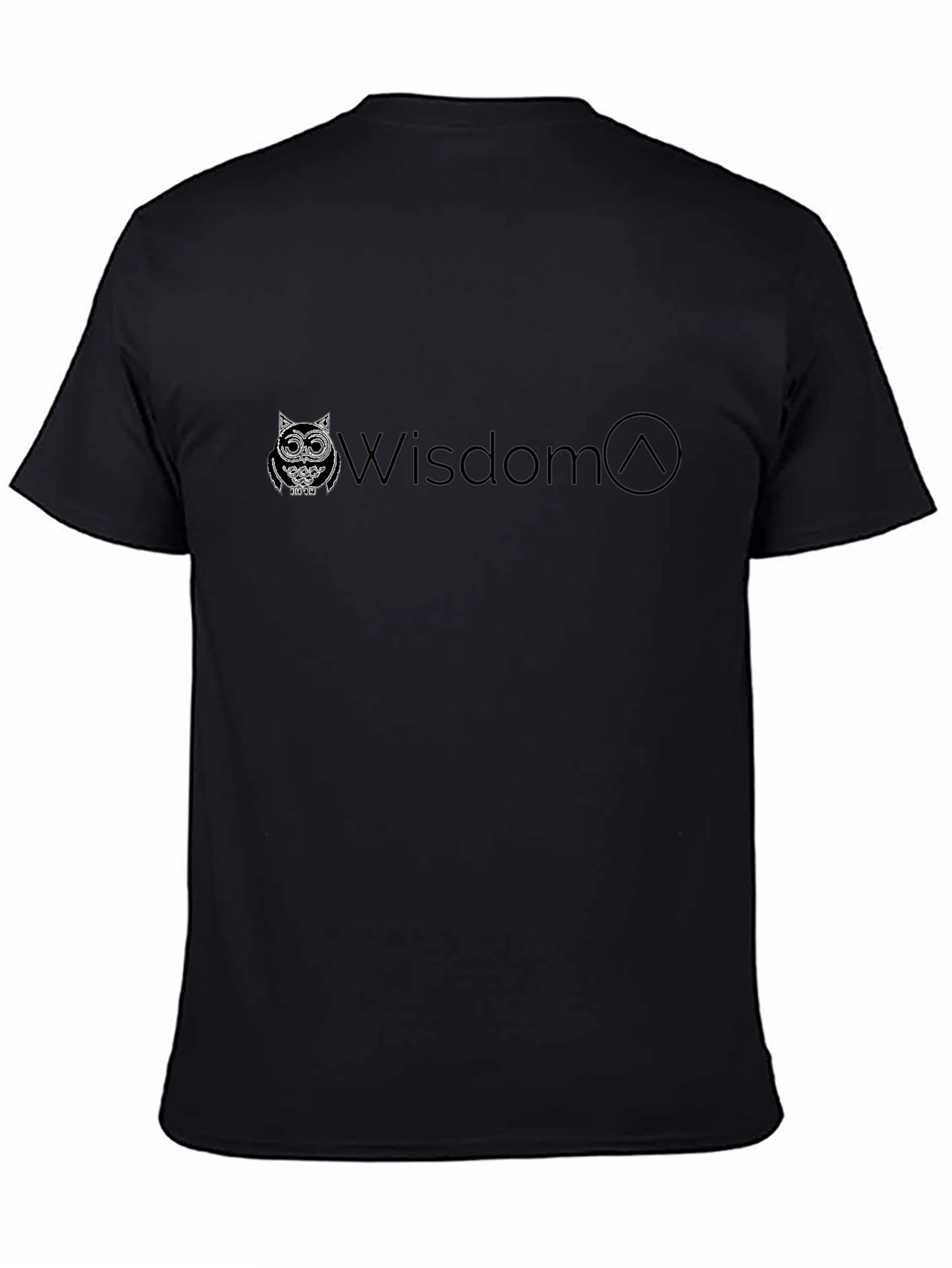 Wisdom Owl Graphic Tee - Soft Black T-Shirt