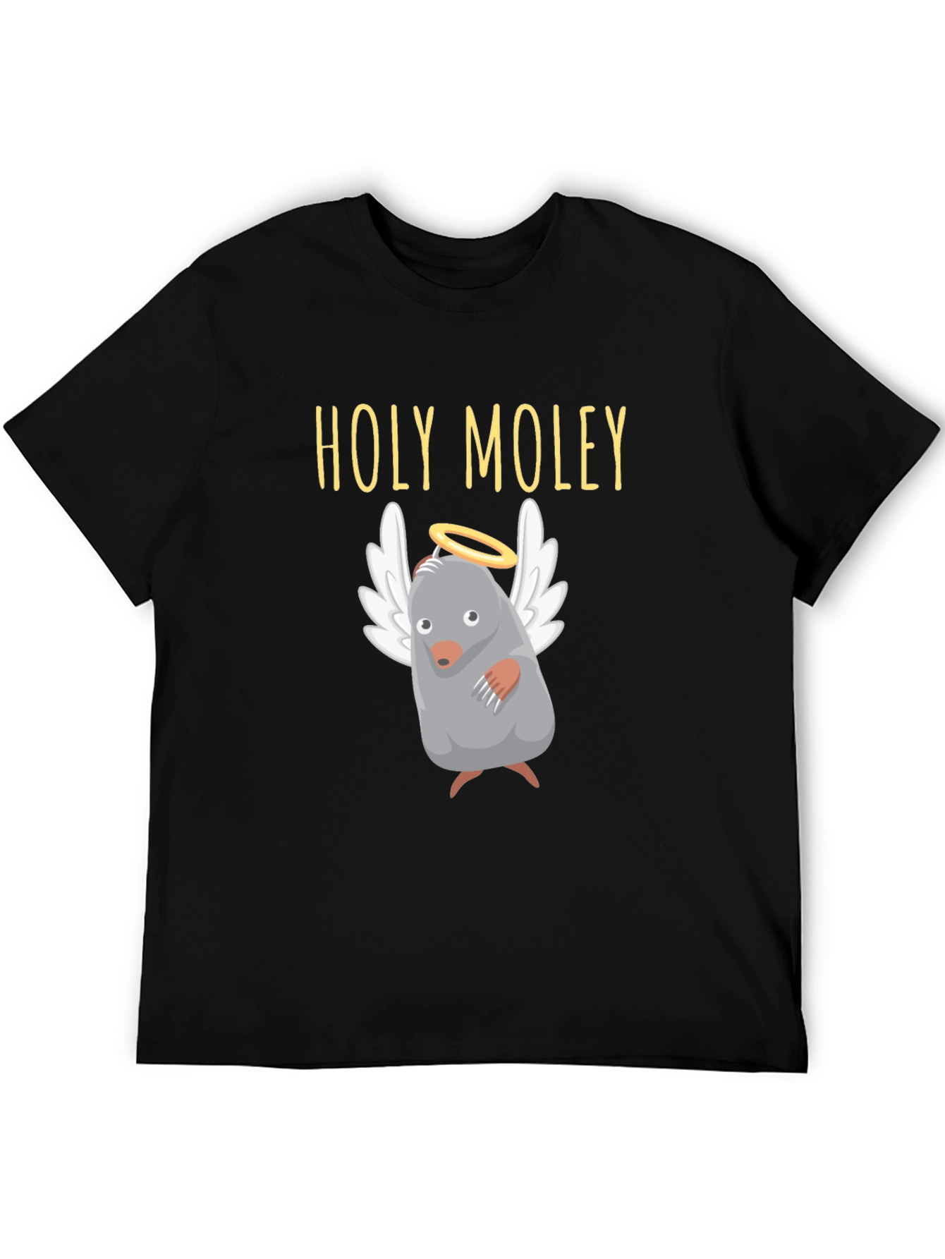 Holy Moley T-Shirt Funny Mole with Halo