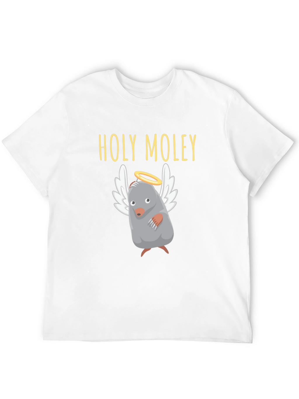 Holy Moley T-Shirt Funny Mole with Halo