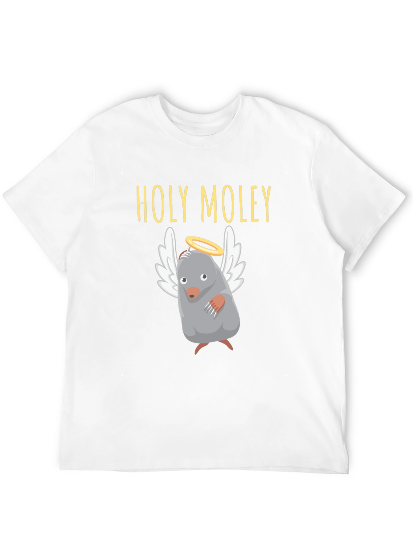Holy Moley T-Shirt Funny Mole with Halo