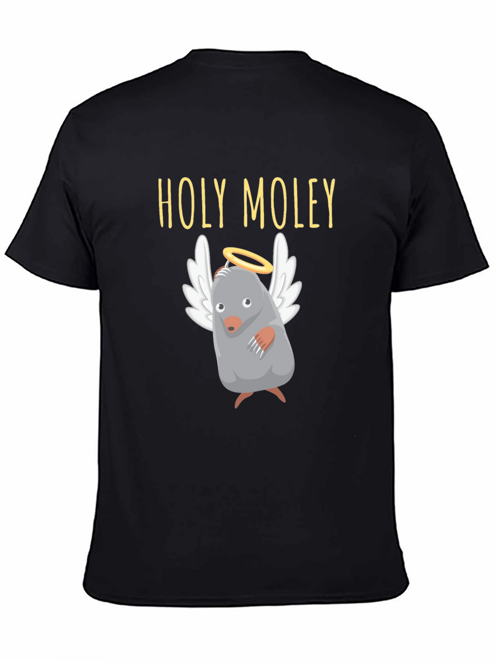 Holy Moley T-Shirt Funny Mole with Halo