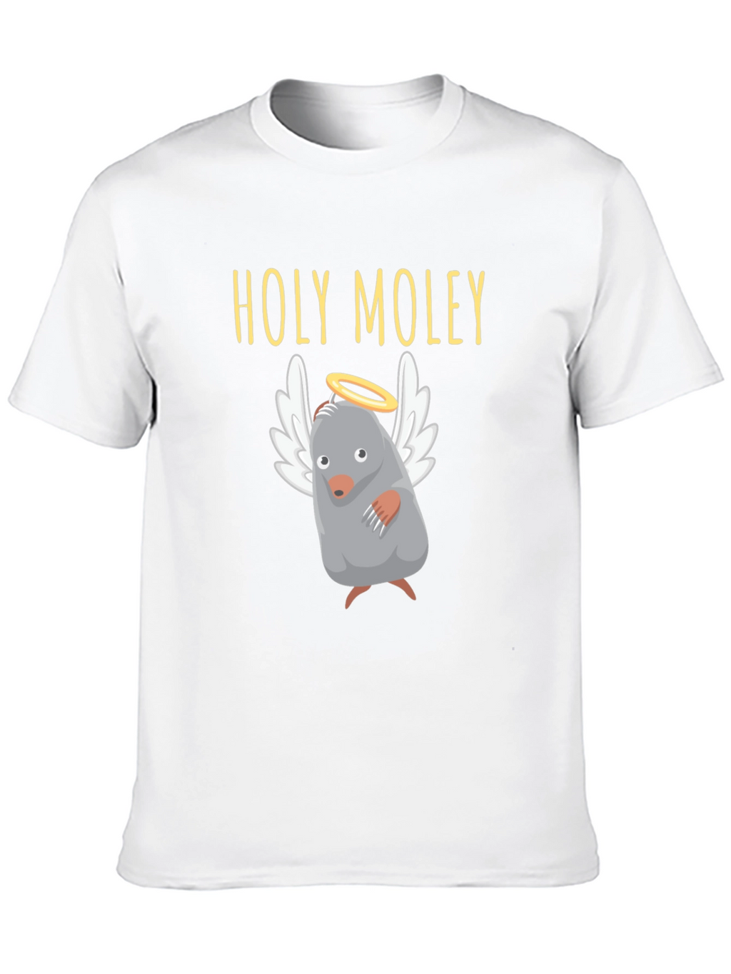 Holy Moley T-Shirt Funny Mole with Halo
