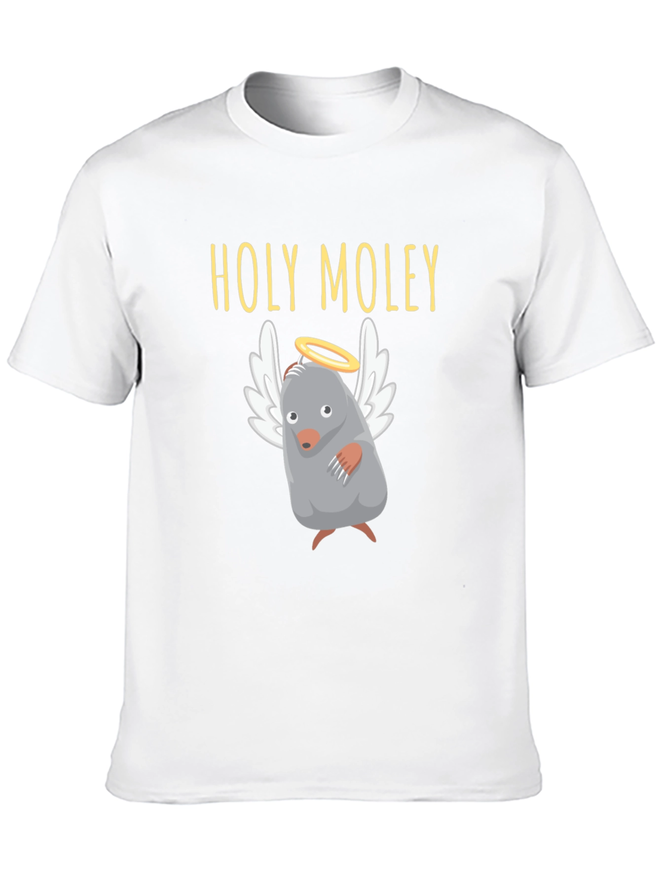 Holy Moley T-Shirt Funny Mole with Halo