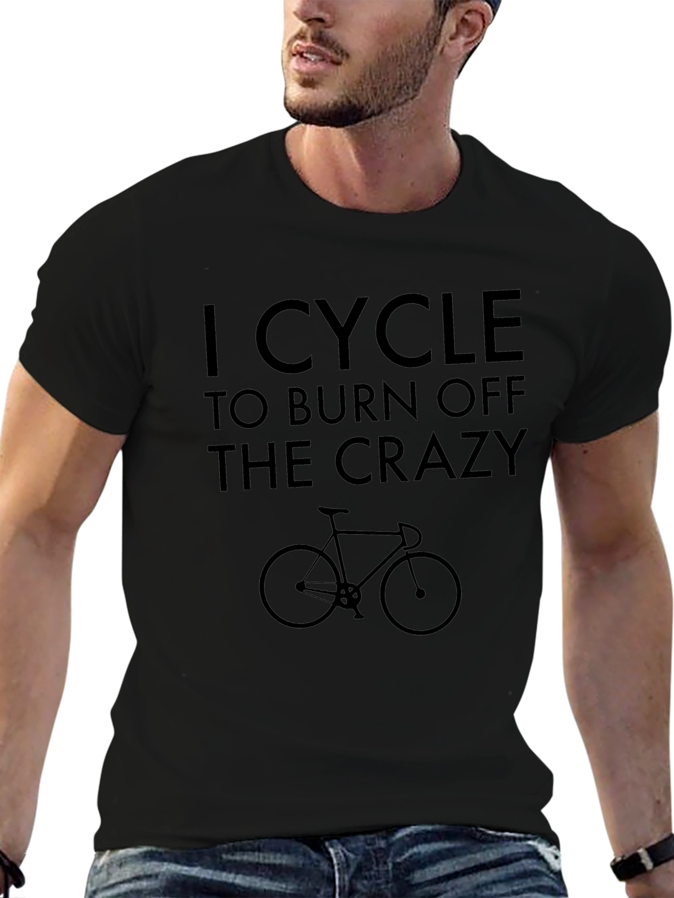 I Cycle to Burn Off The Crazy T-Shirt