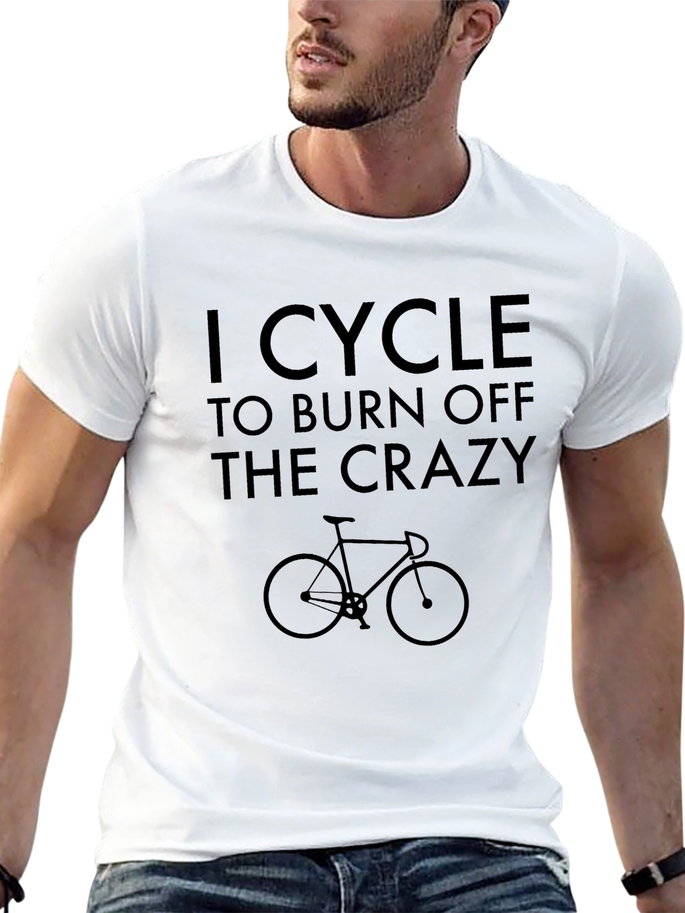 I Cycle to Burn Off The Crazy T-Shirt