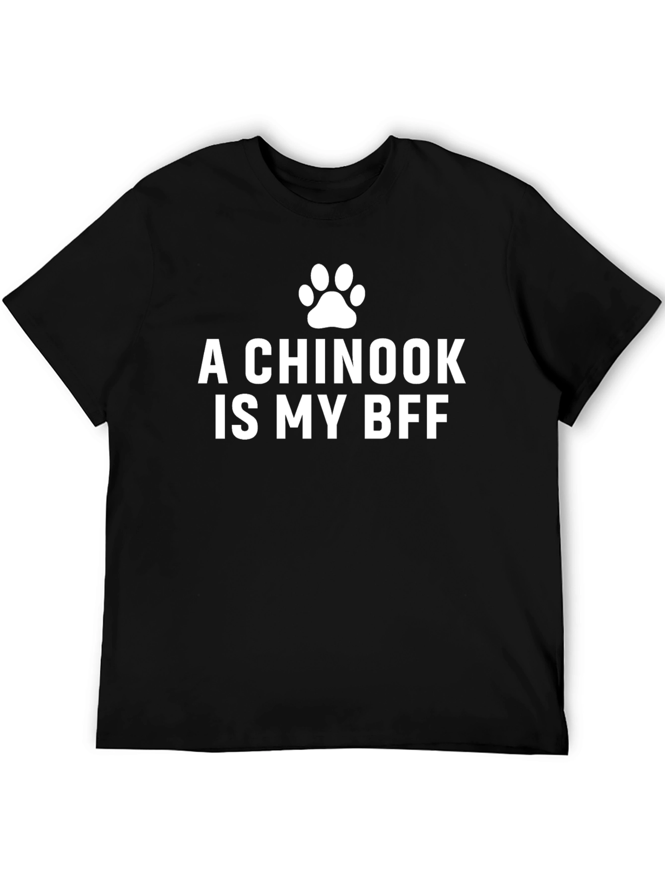 Chinook Dog BFF T-Shirt -  Unisex Black Tee