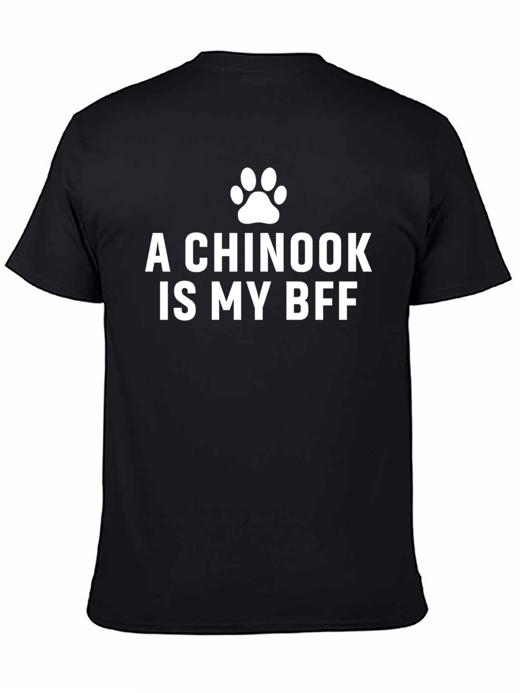 Chinook Dog BFF T-Shirt -  Unisex Black Tee