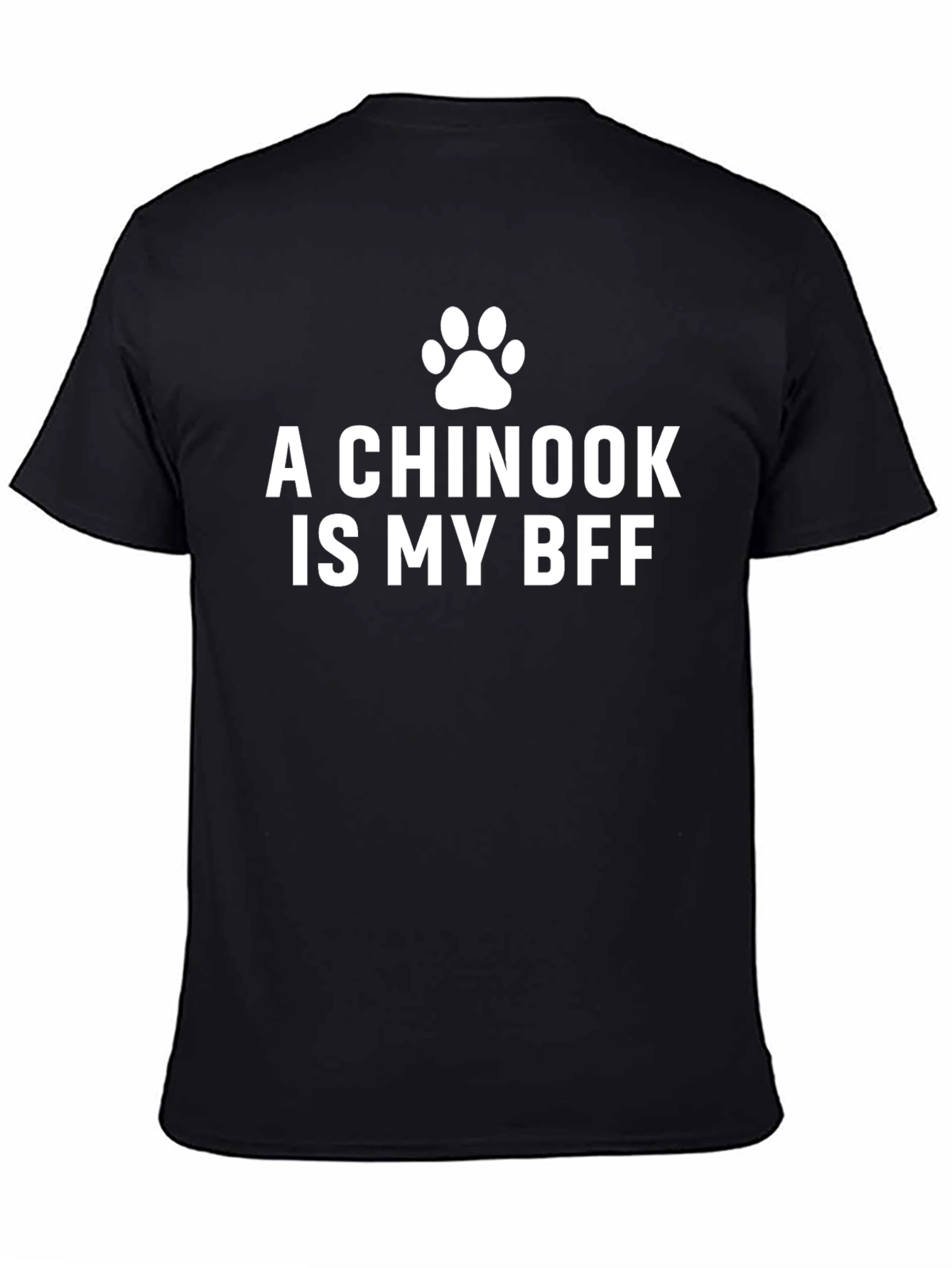 Chinook Dog BFF T-Shirt -  Unisex Black Tee