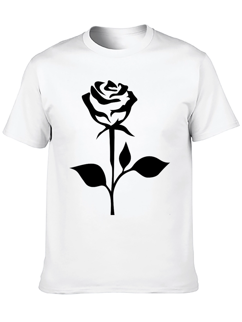 Rose Graphic Black T-Shirt