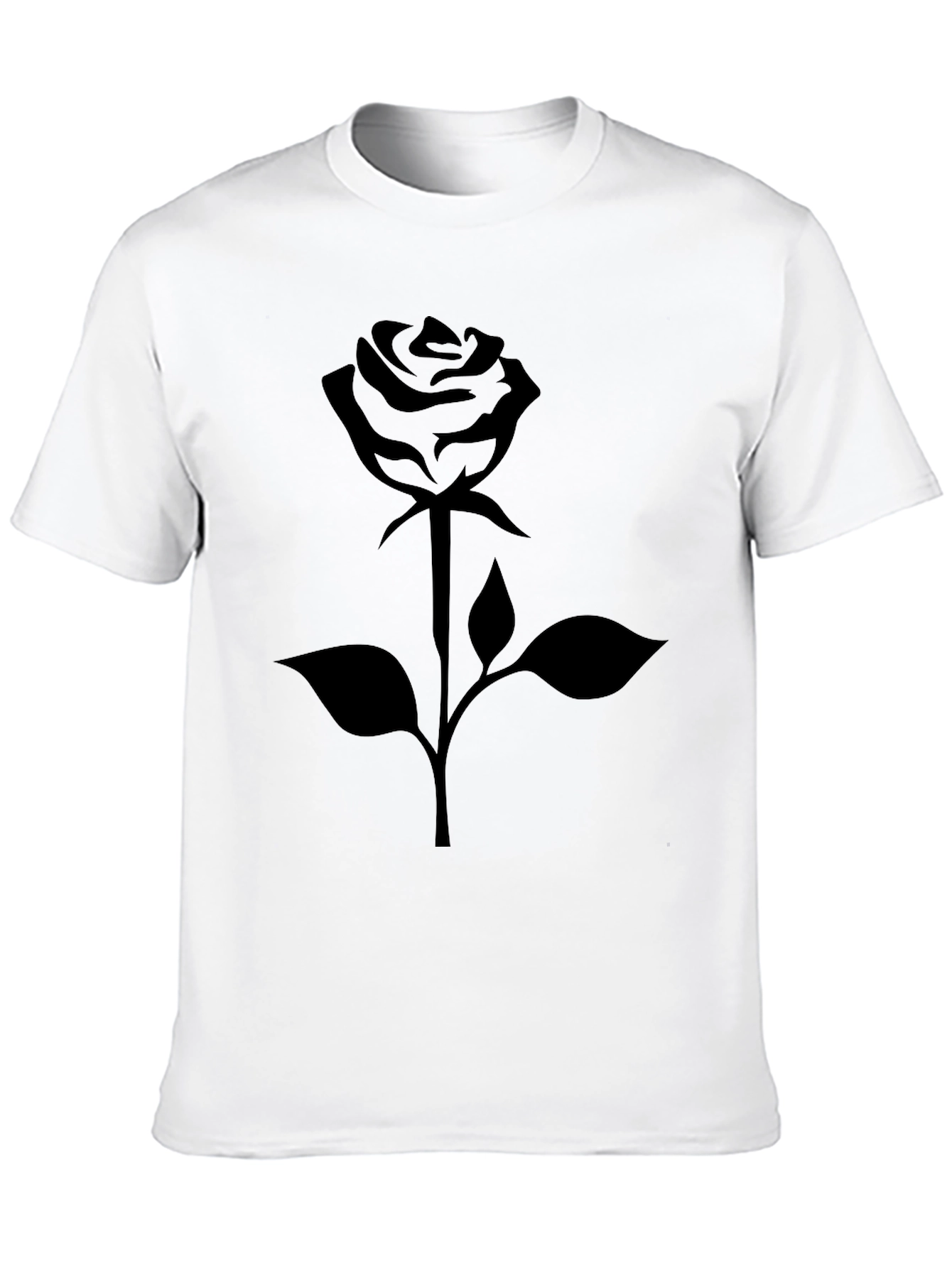 Rose Graphic Black T-Shirt