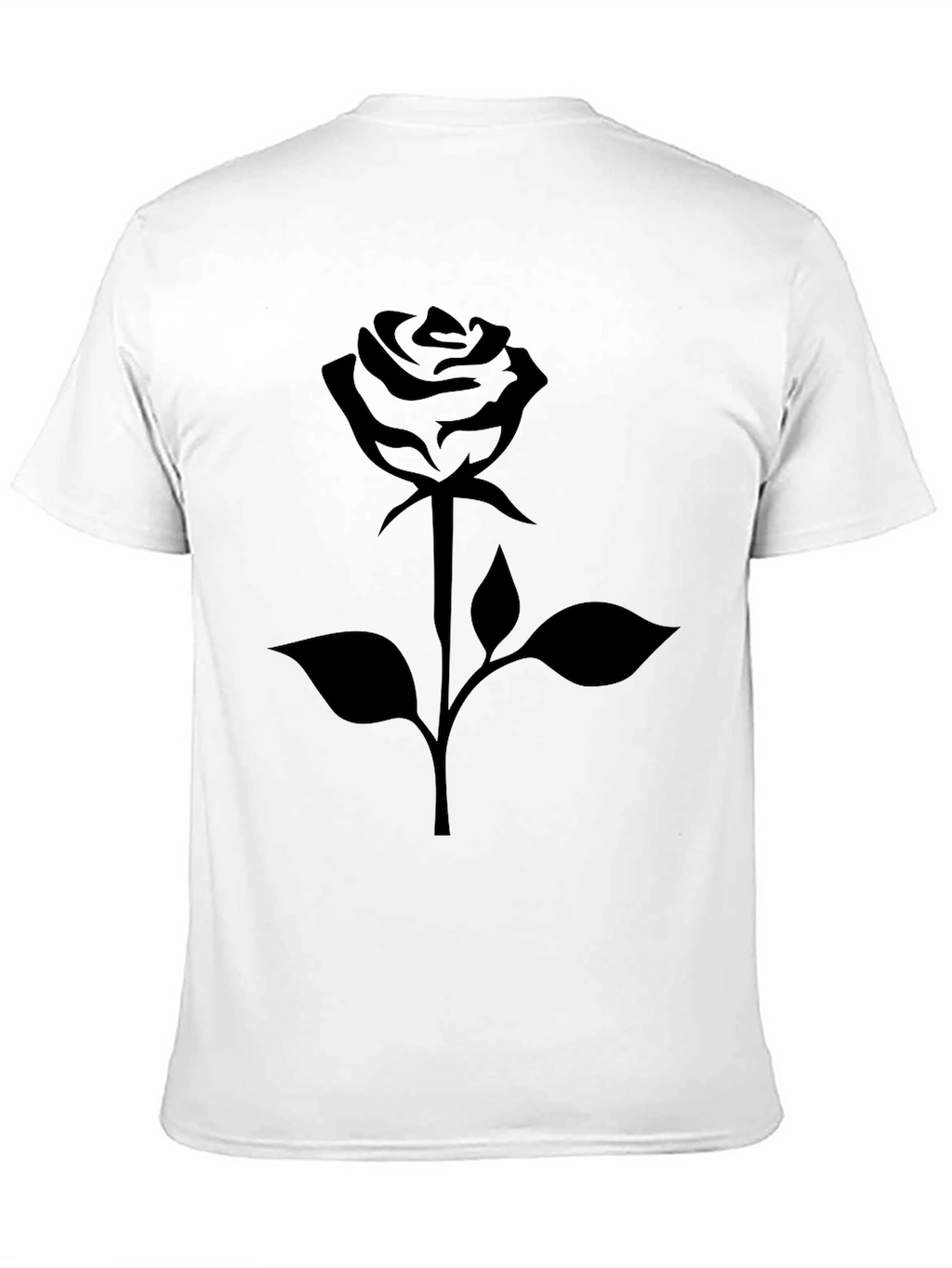 Rose Graphic Black T-Shirt