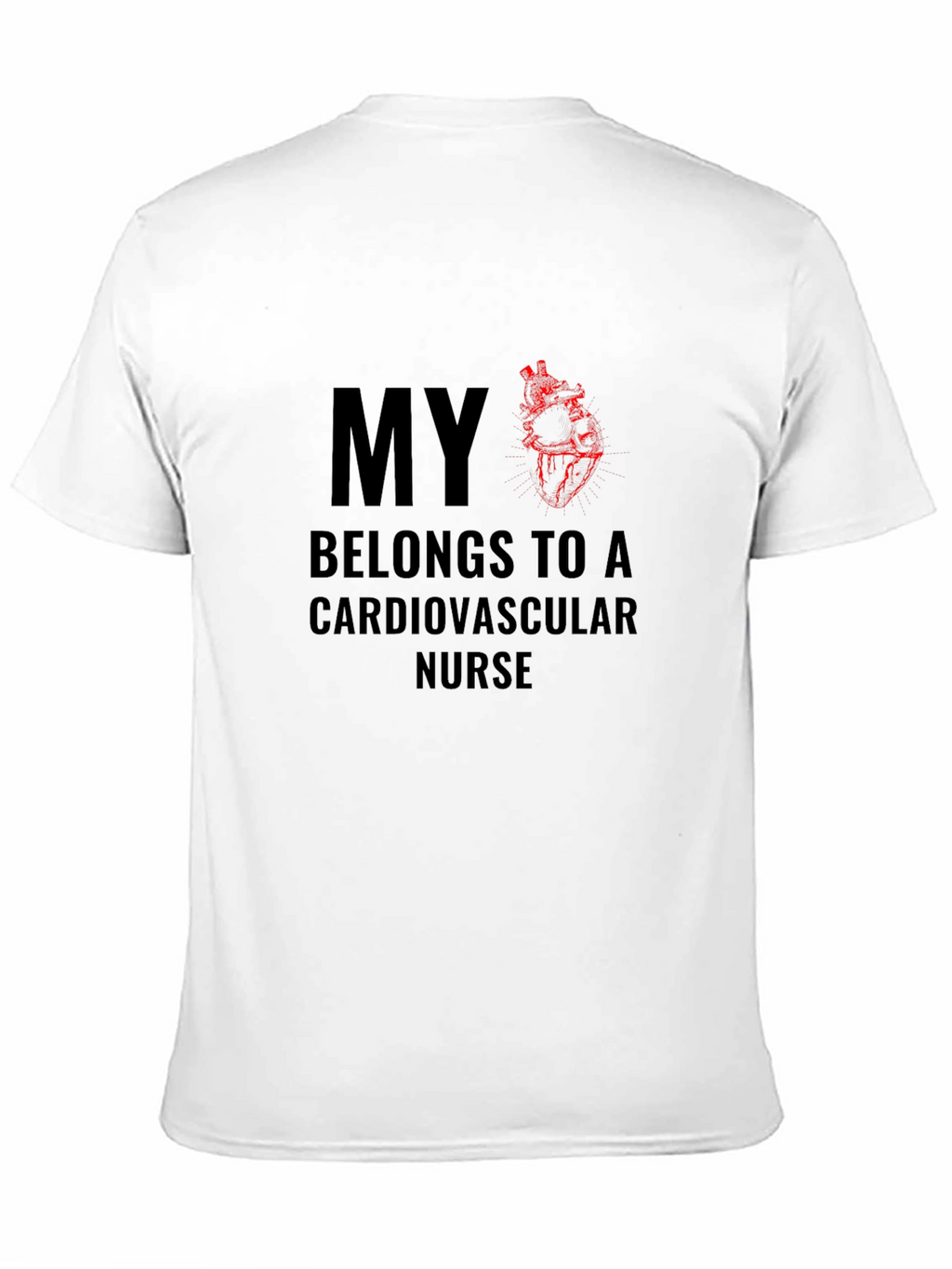 Cardiovascular Nurse T-Shirt - Heart Design