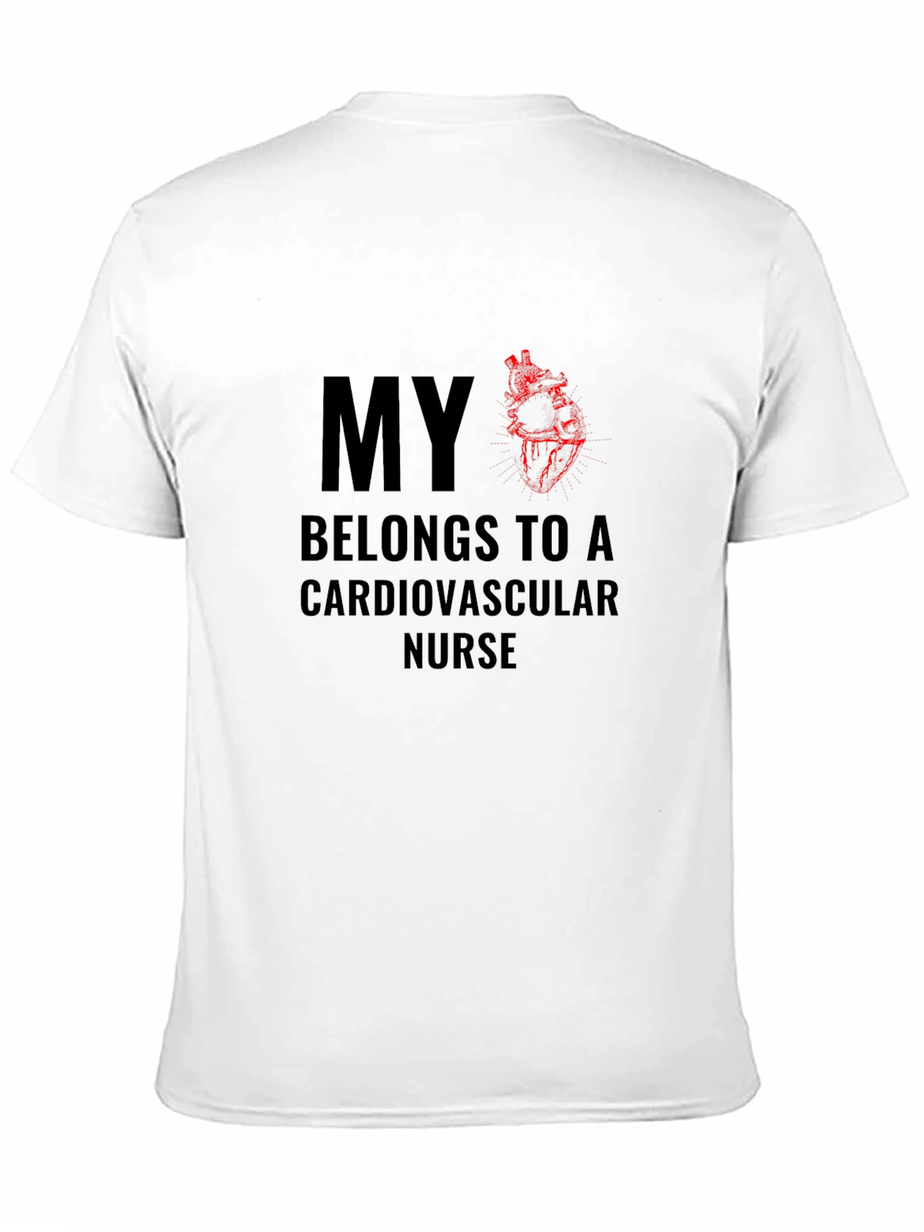 Cardiovascular Nurse T-Shirt - Heart Design
