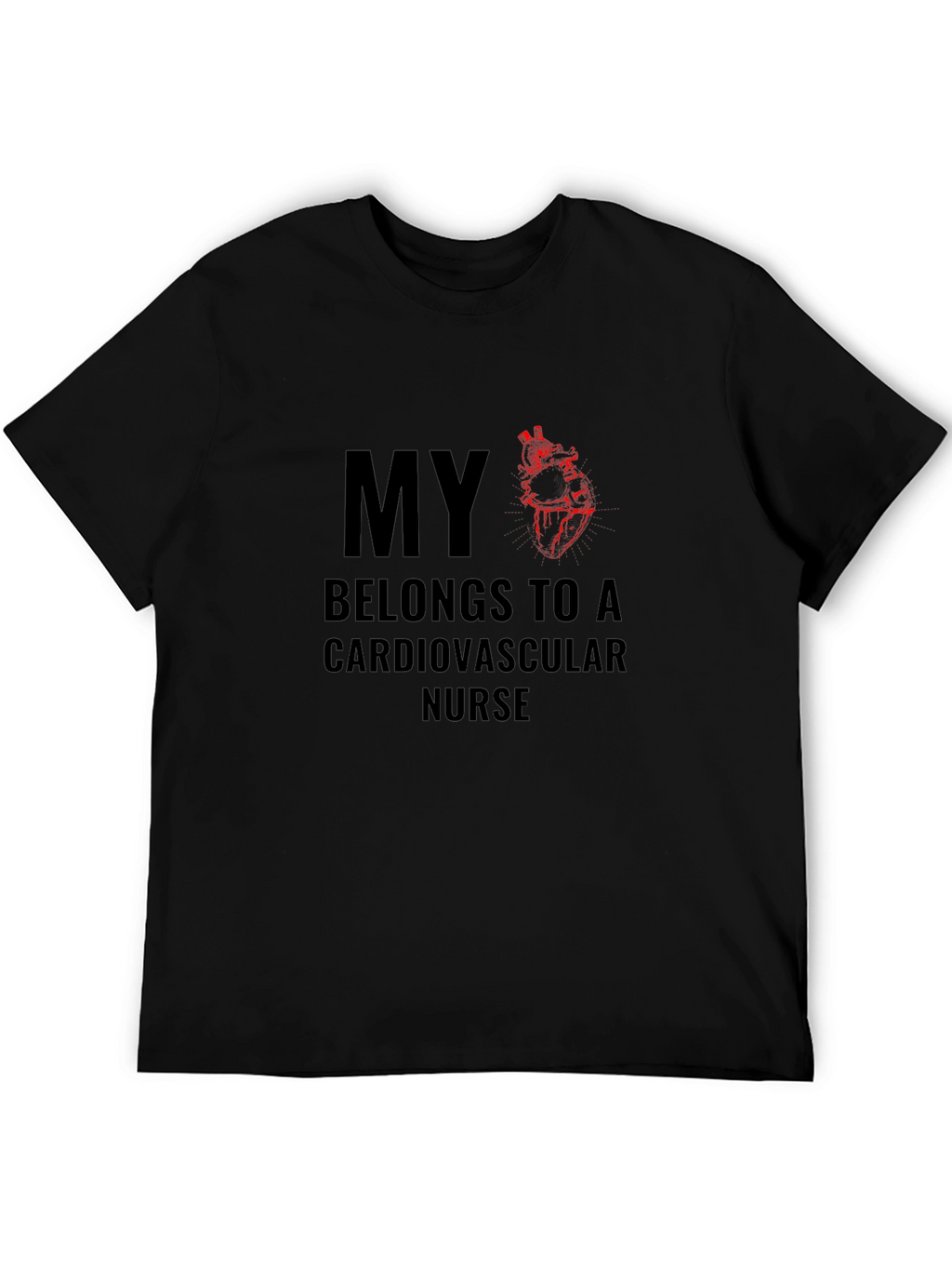 Cardiovascular Nurse T-Shirt - Heart Design