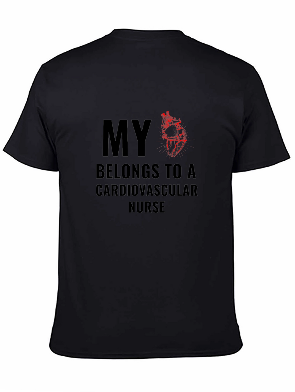 Cardiovascular Nurse T-Shirt - Heart Design