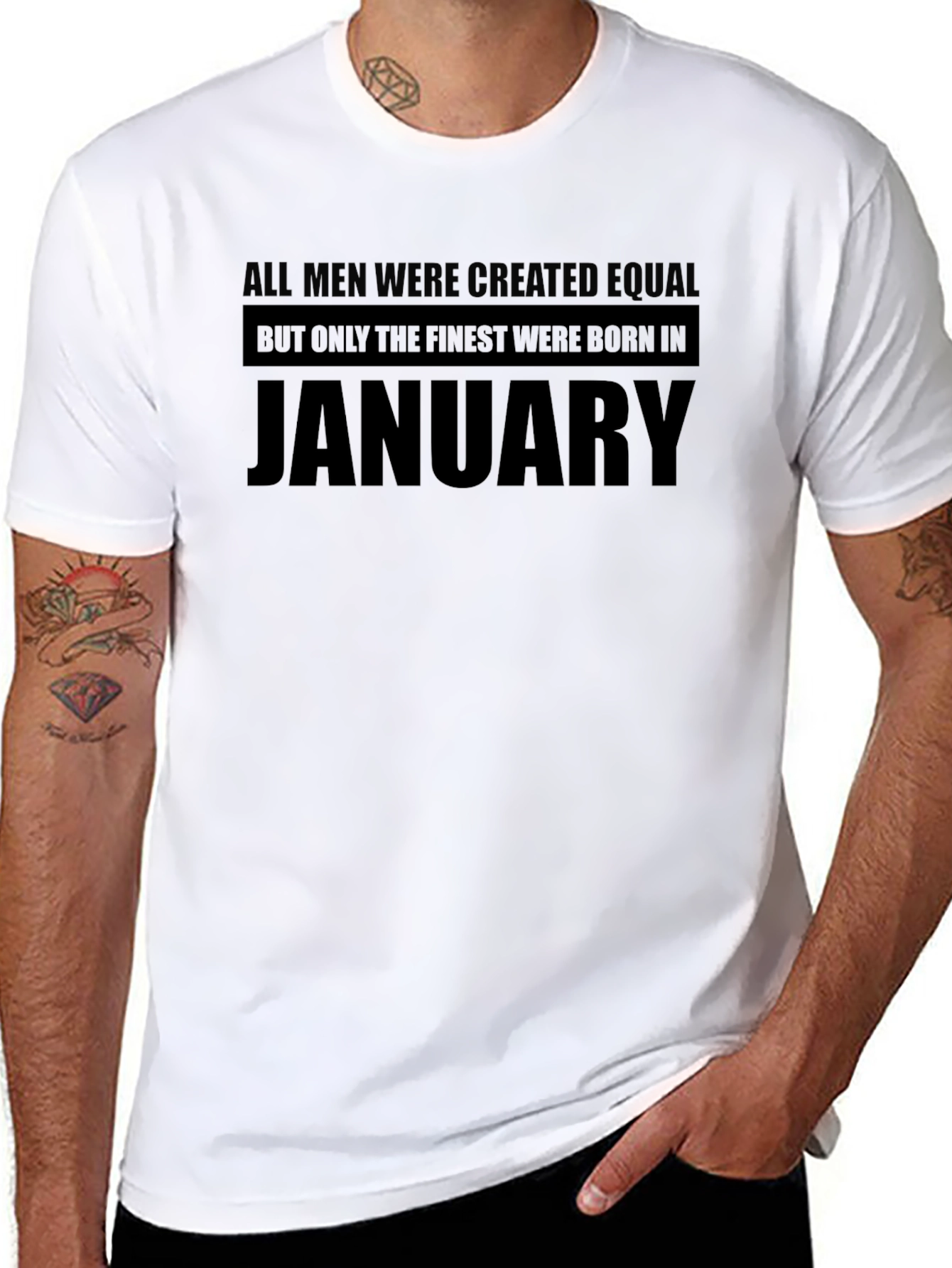 Finest Men Born in January T-Shirt