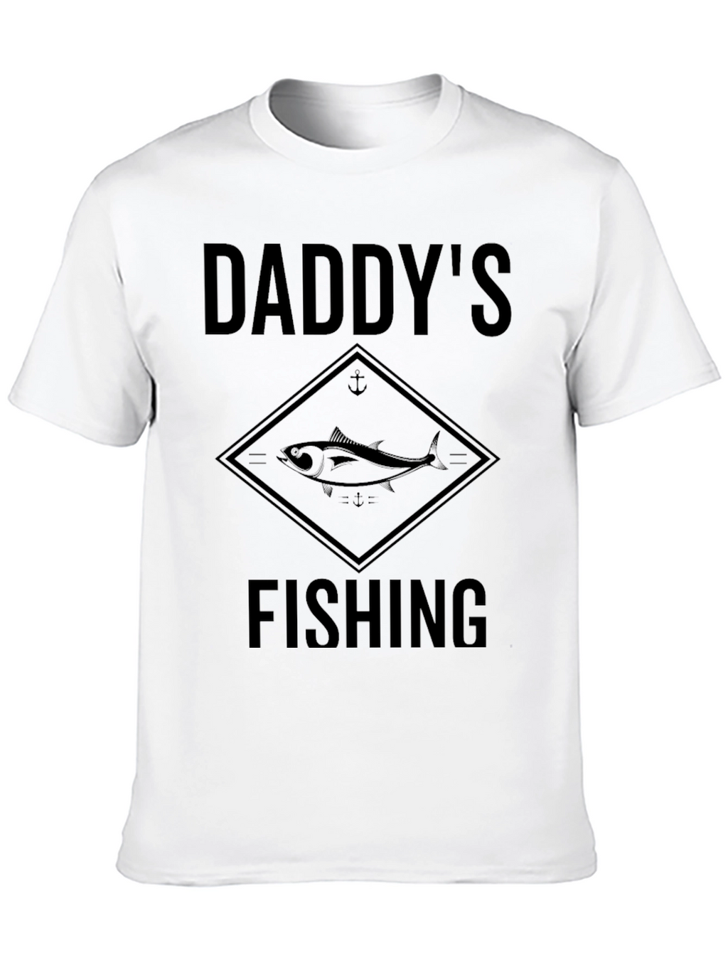 Daddys Fishing Graphic T-Shirt - Black