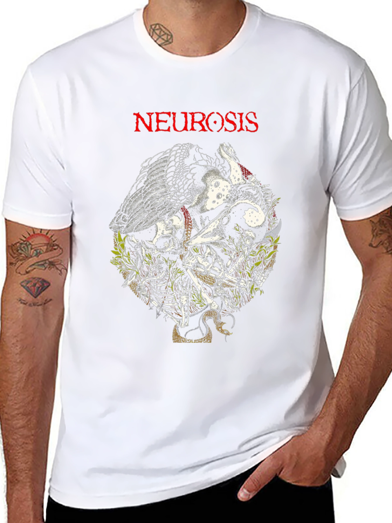 Neurosis T-Shirt - Skull & Snake Design