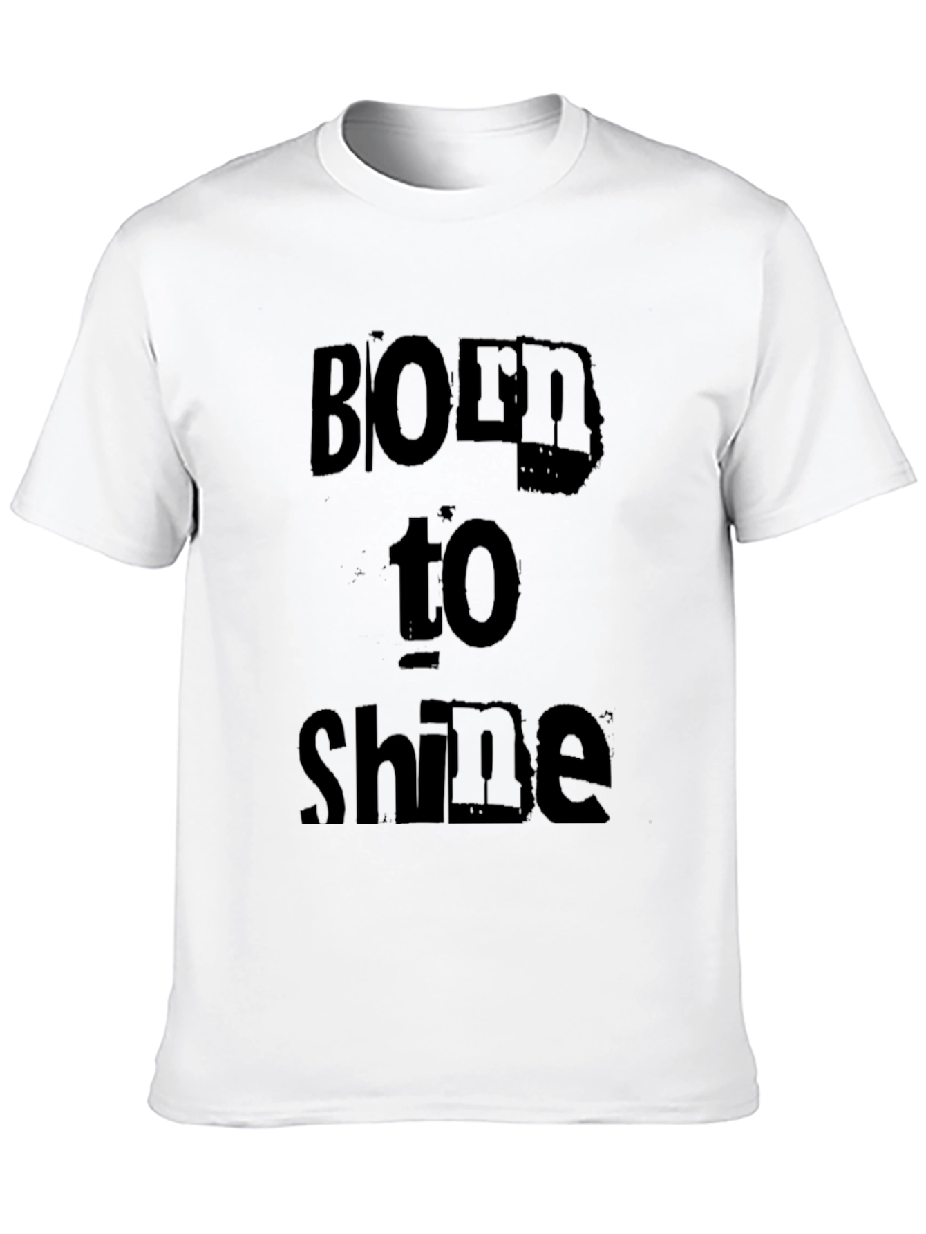 Born to Shine Black Graphic Tee