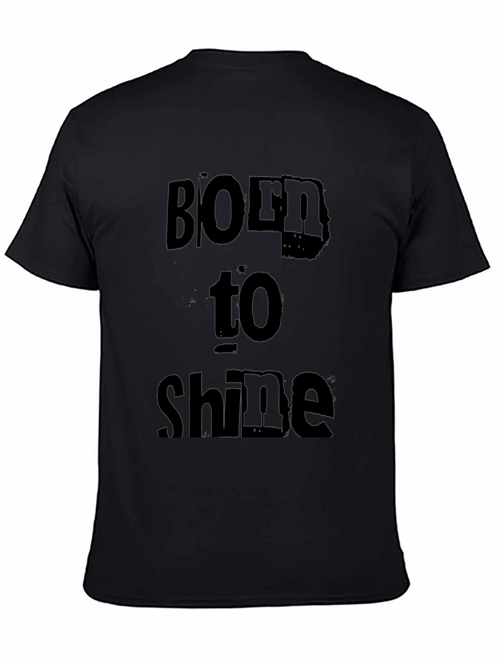 Born to Shine Black Graphic Tee