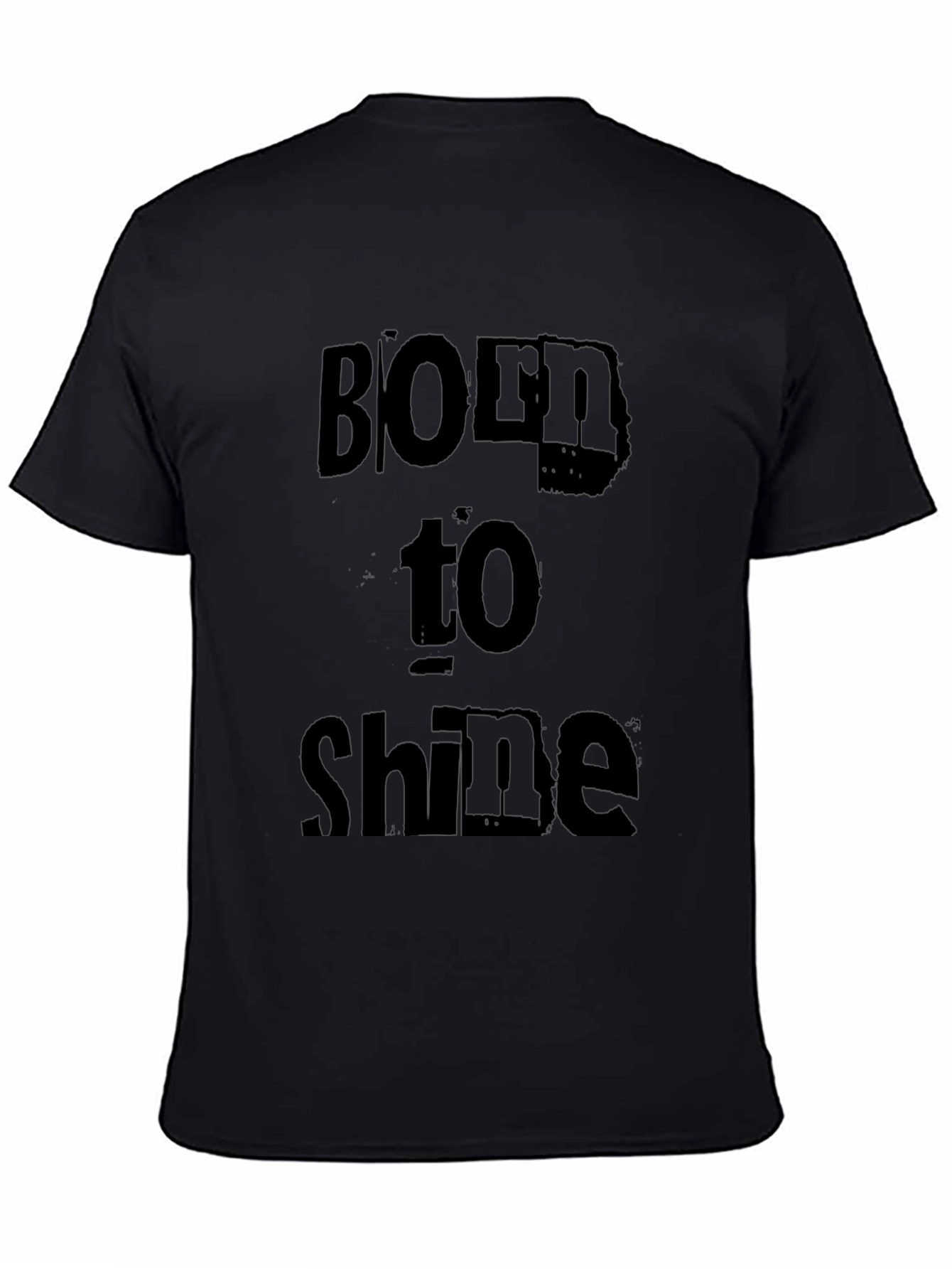 Born to Shine Black Graphic Tee