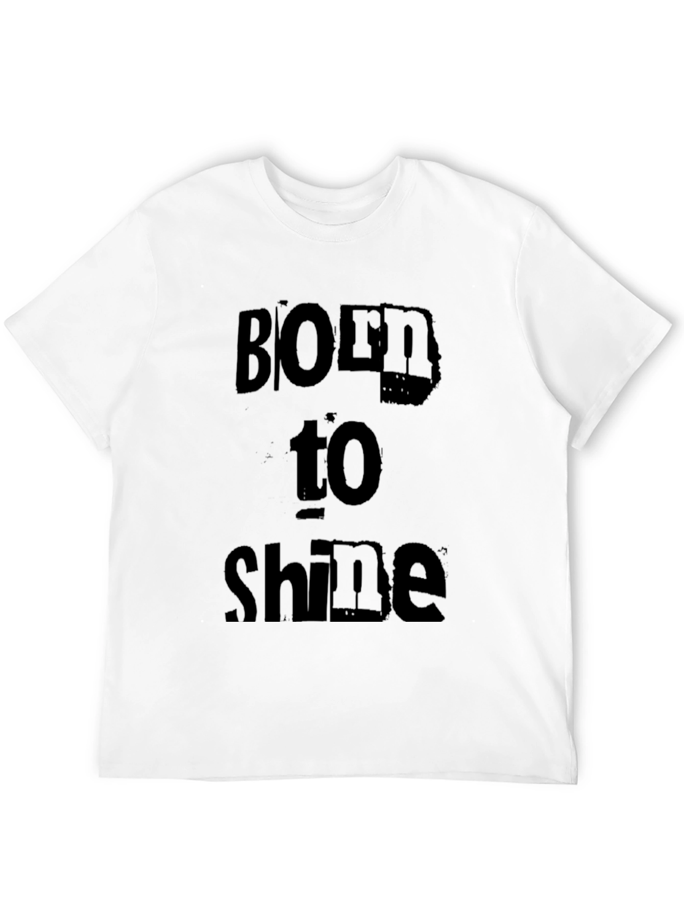 Born to Shine Black Graphic Tee