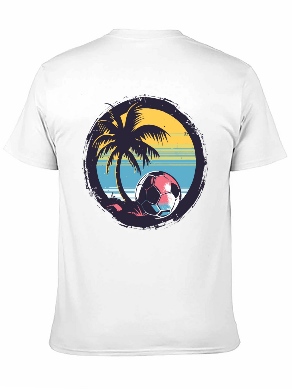 Tropical Soccer Tee: Beach Vibes for Soccer Lovers