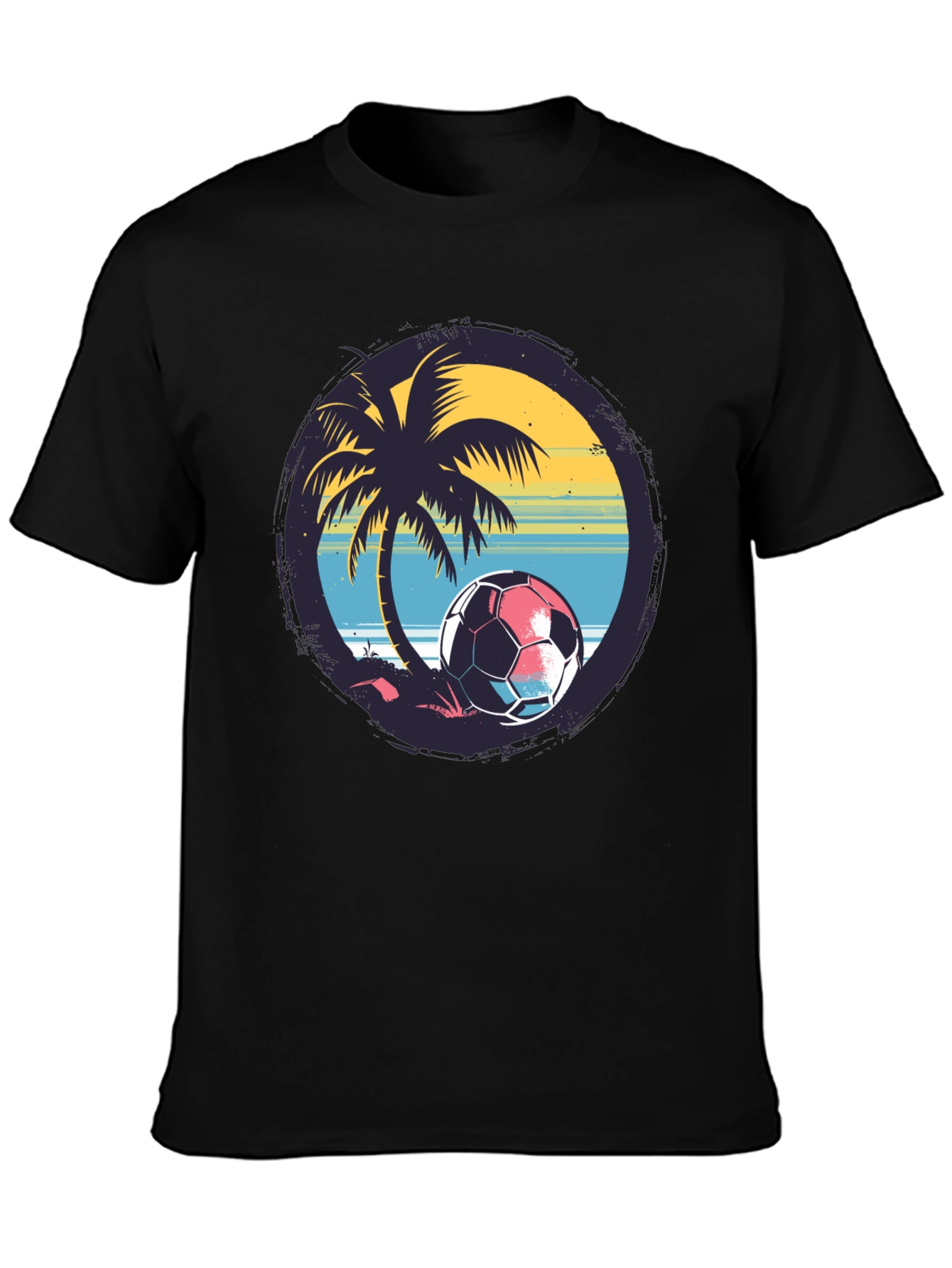 Tropical Soccer Tee: Beach Vibes for Soccer Lovers