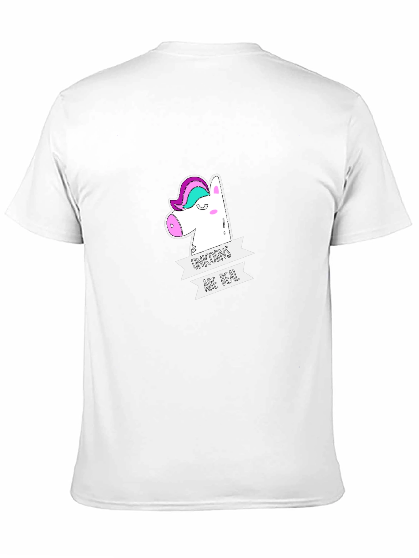 Unicorns Are Real Graphic Tee - Black