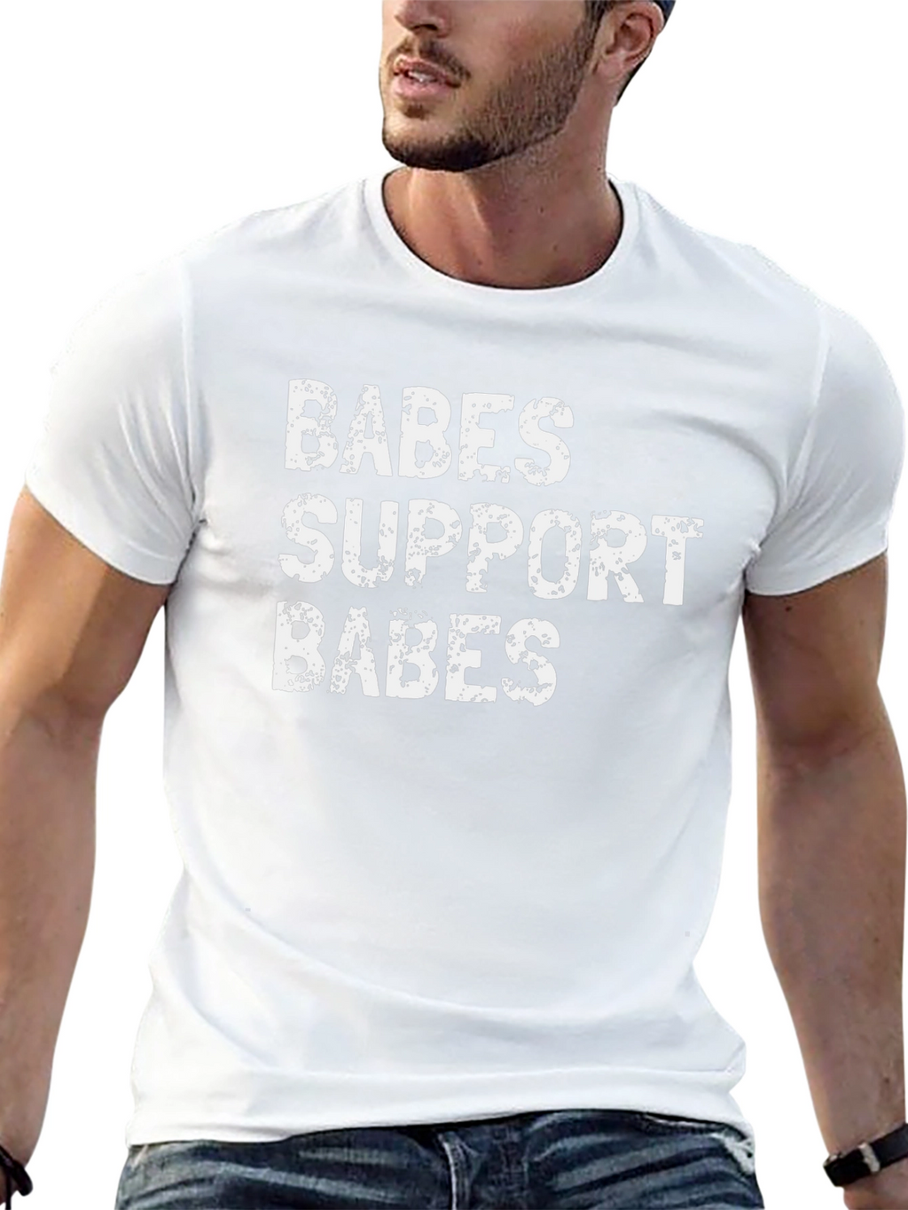 Babes Support Babes Black T-Shirt